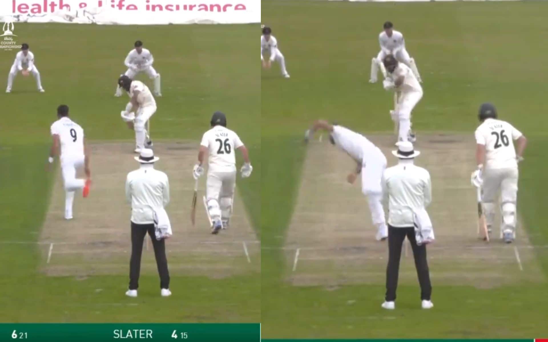 Jimmy Anderson scalped the wicket of Haseeb Hameed (x)