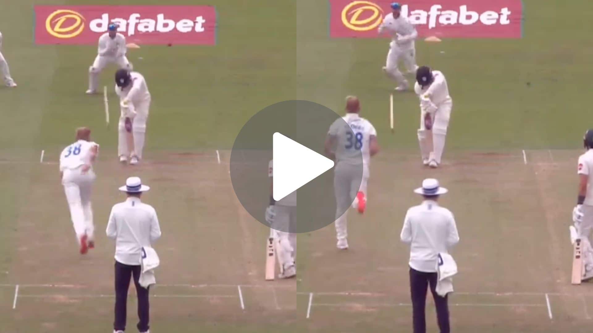 [Watch] Stokes Turns Bumrah In County Cricket As His 'Dream Ball' Castles Rob Jones