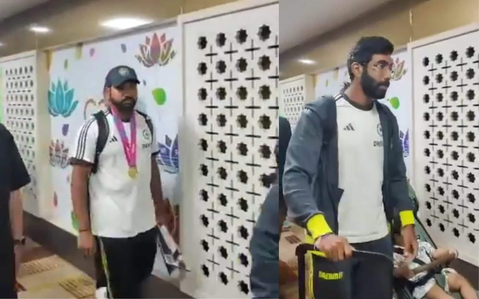 Indian team welcomed by fans in Delhi [X]