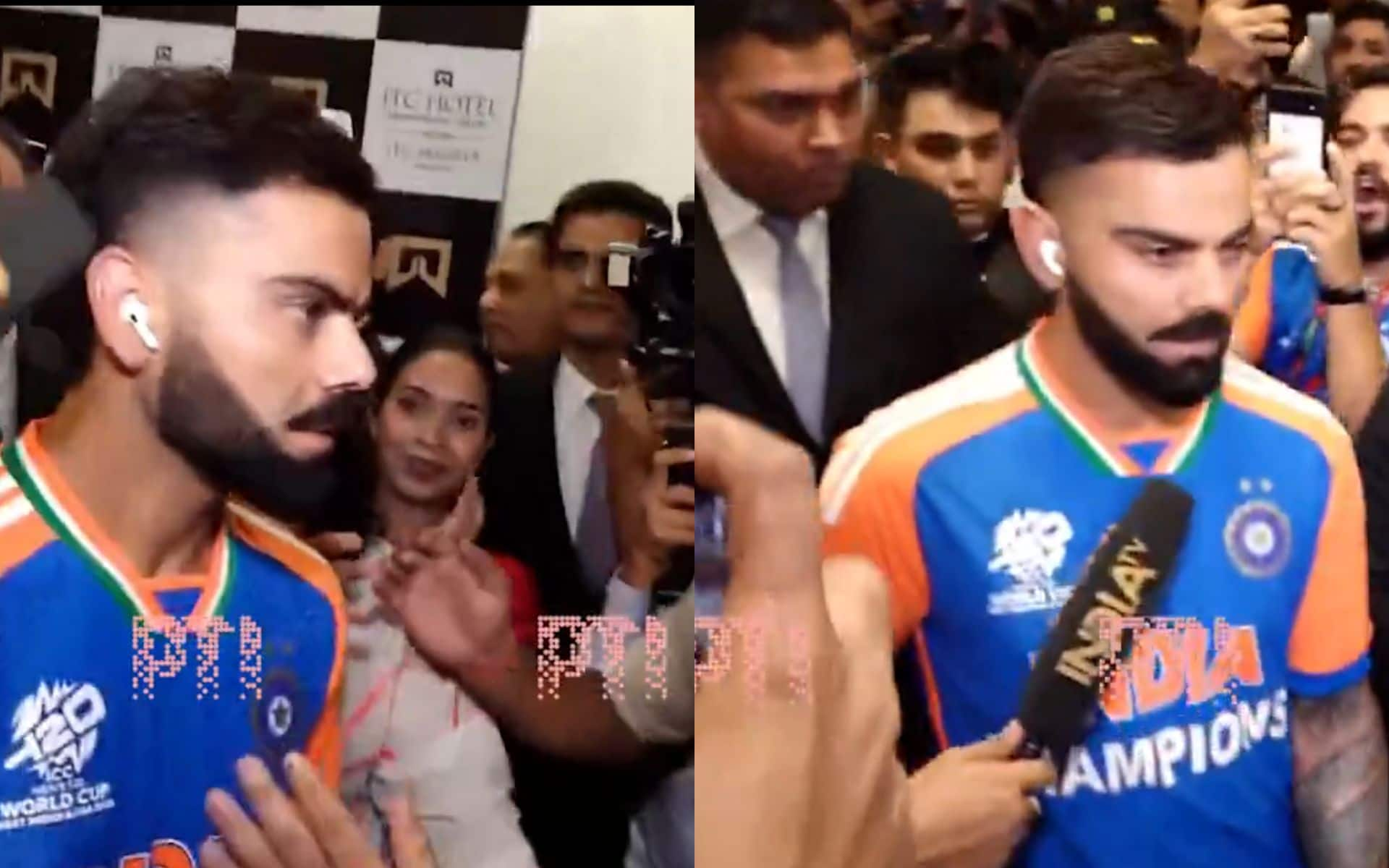 Virat Kohli received special welcome at team hotel (x)