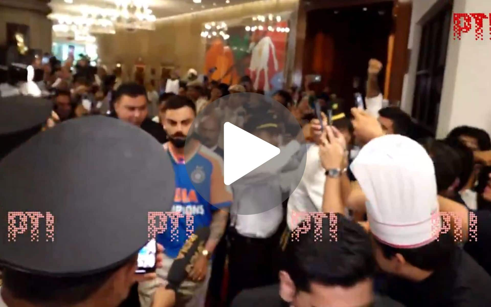 [Watch] World Champion Virat Kohli Gets Greeted By 'Kohli, Kohli' Chants In Delhi Hotel