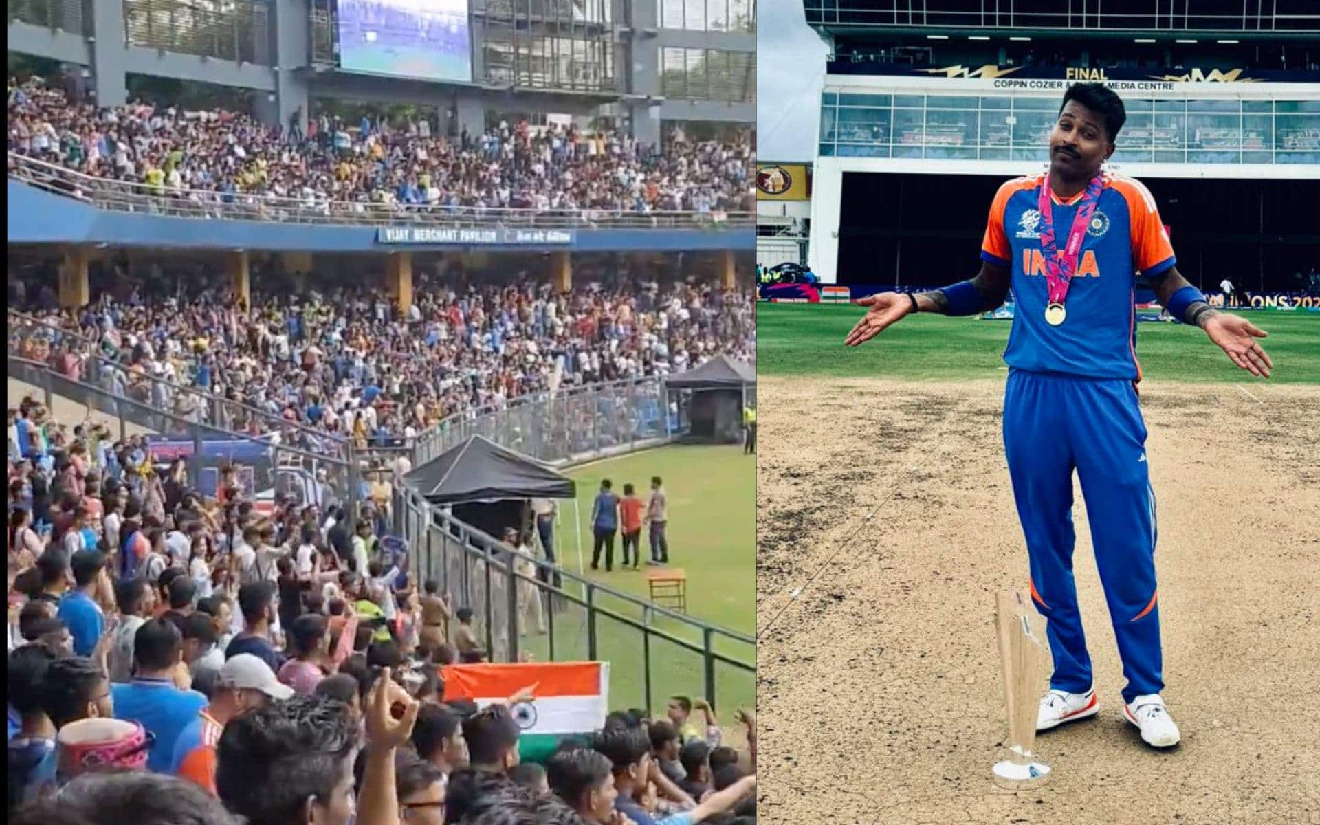 Hardik Pandya chants in Wankhede Stadium (X.com)