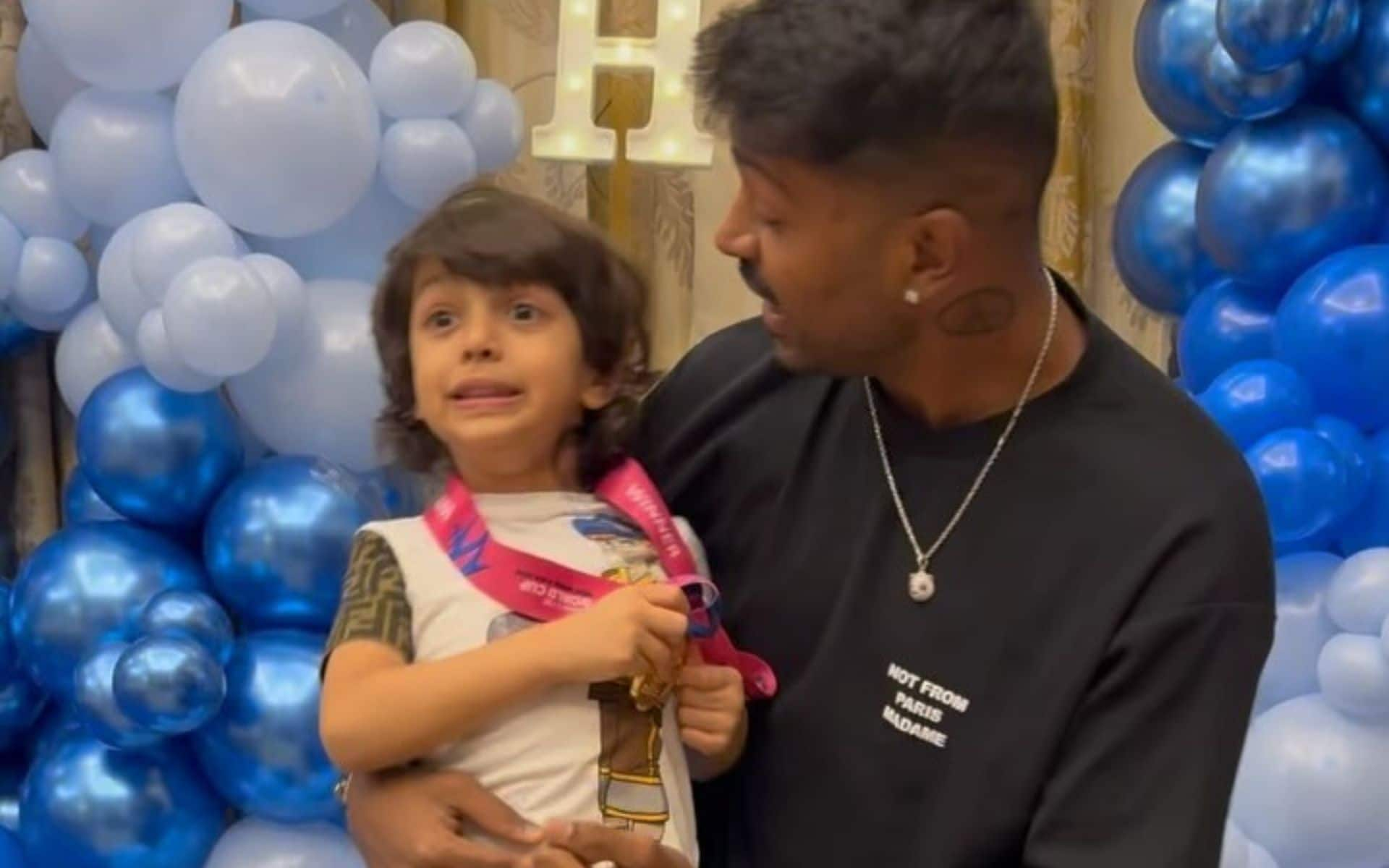 [Watch] Hardik Pandya Shares A Heartfelt Picture With Son Agastya After T20 WC Triumph