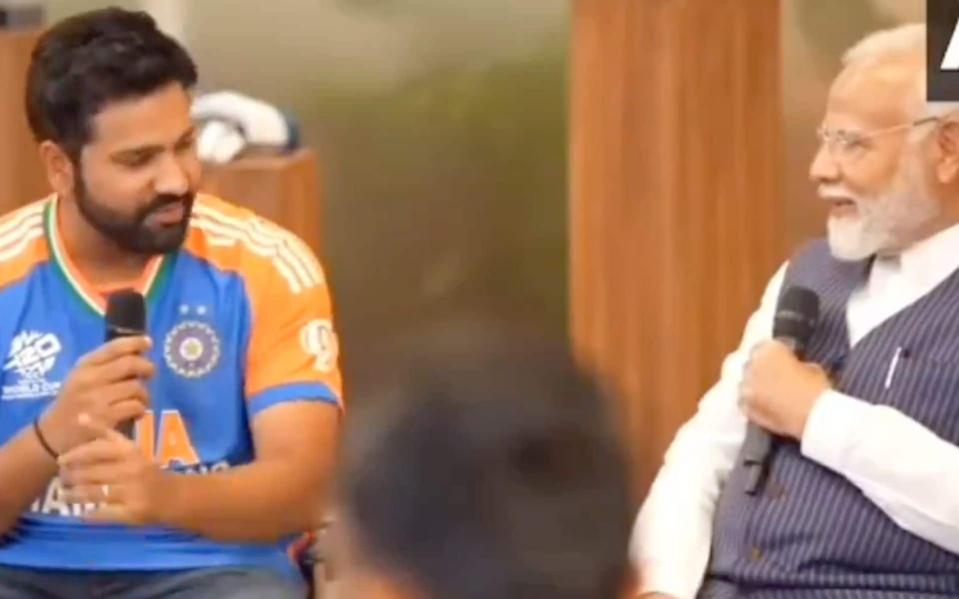 Rohit Sharma with Narendra Modi (X.com)