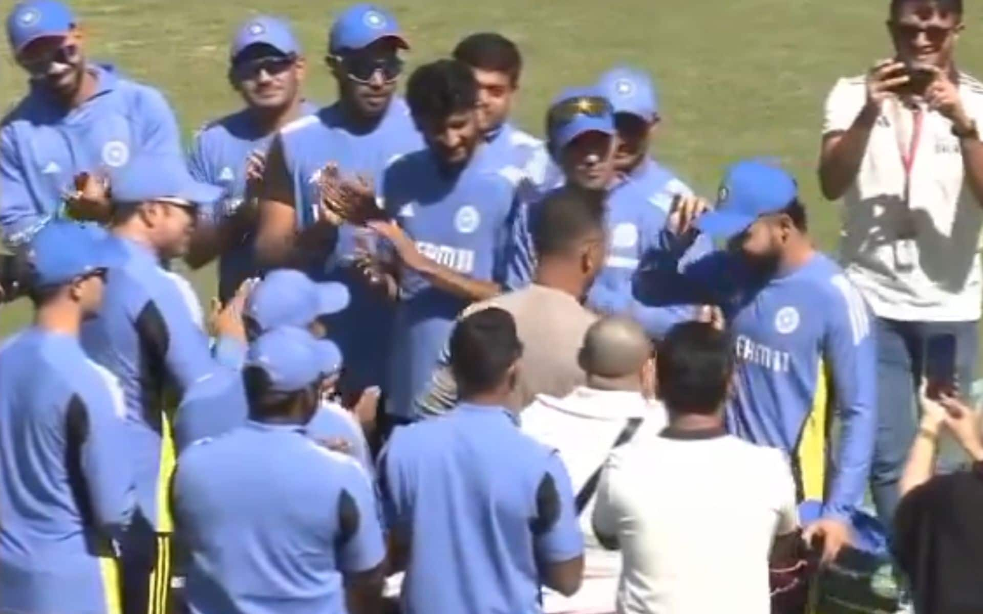 Riyan Parag received debut cap from his father (x) 