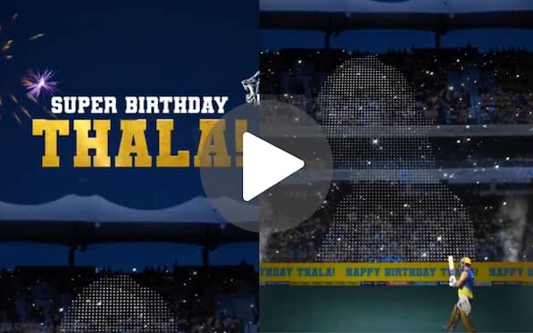 [Watch] 'Its Thala Day'- CSK's 'Never-Seen-Before' Tribute For MS Dhoni On His Birthday