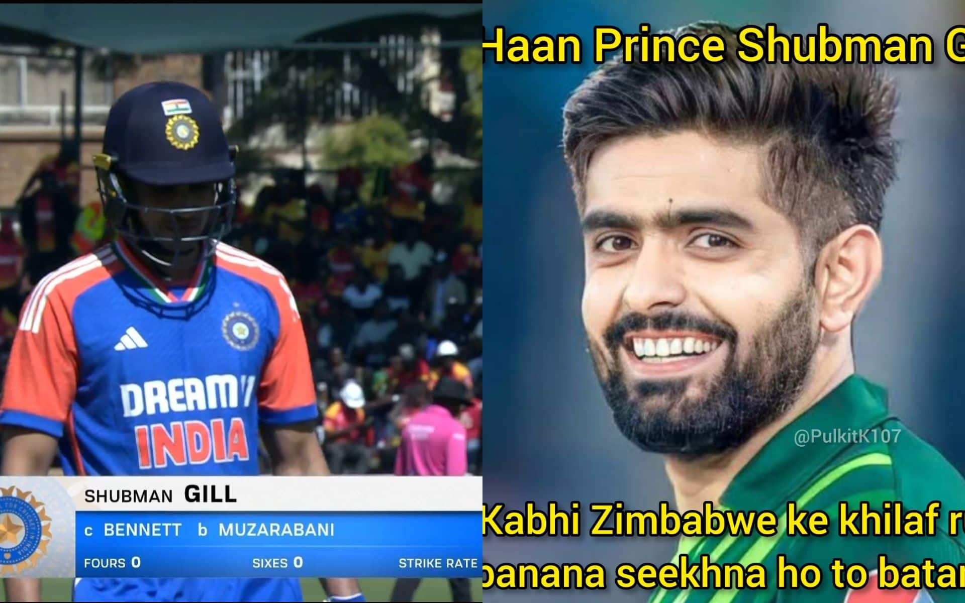 'Bro Thinks He Is Babar Azam,' Shubman Gill Brutally Trolled After Failure In 2nd T20I vs ZIM