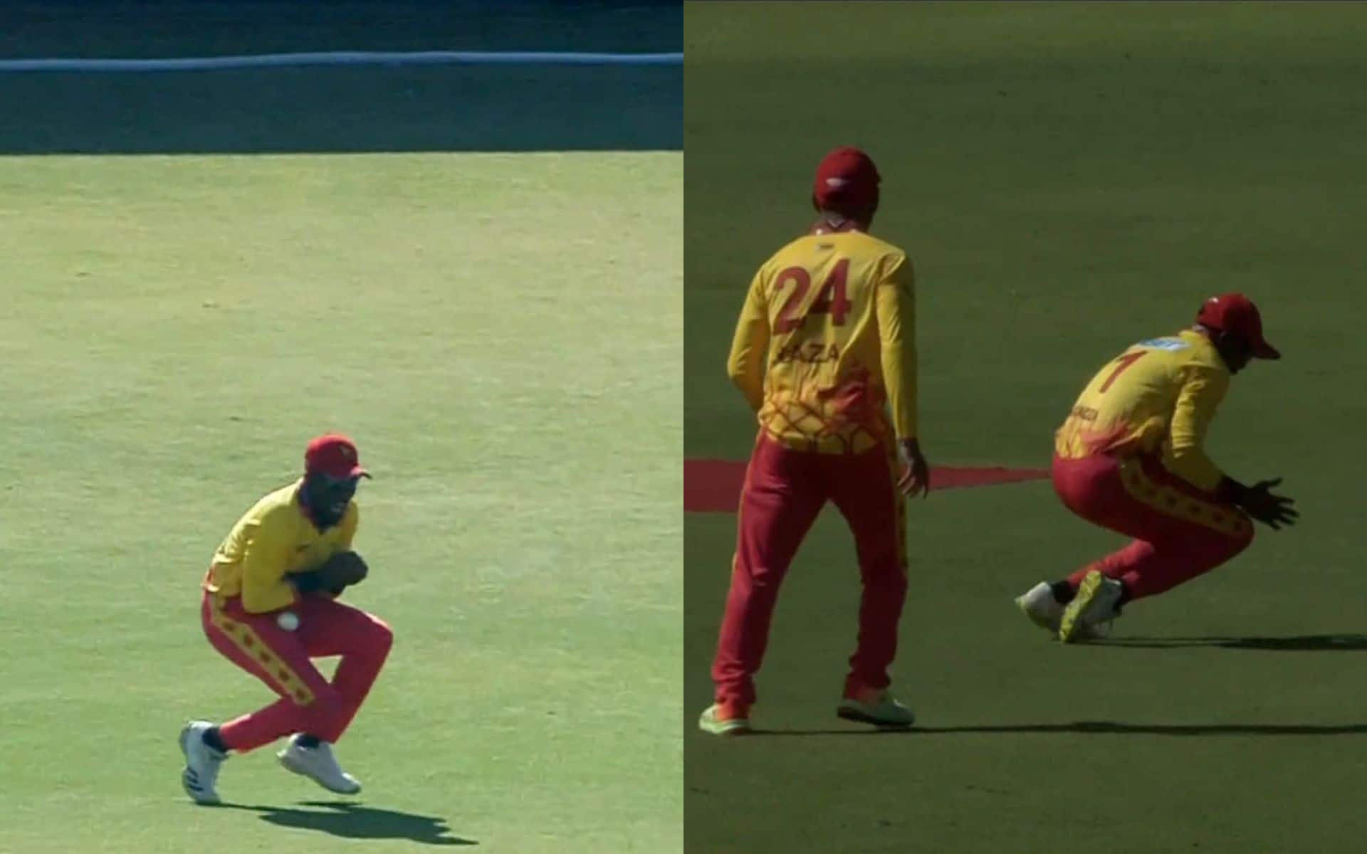 Wellington Masakadza dropped a simple catch off Abhishek (X.com)