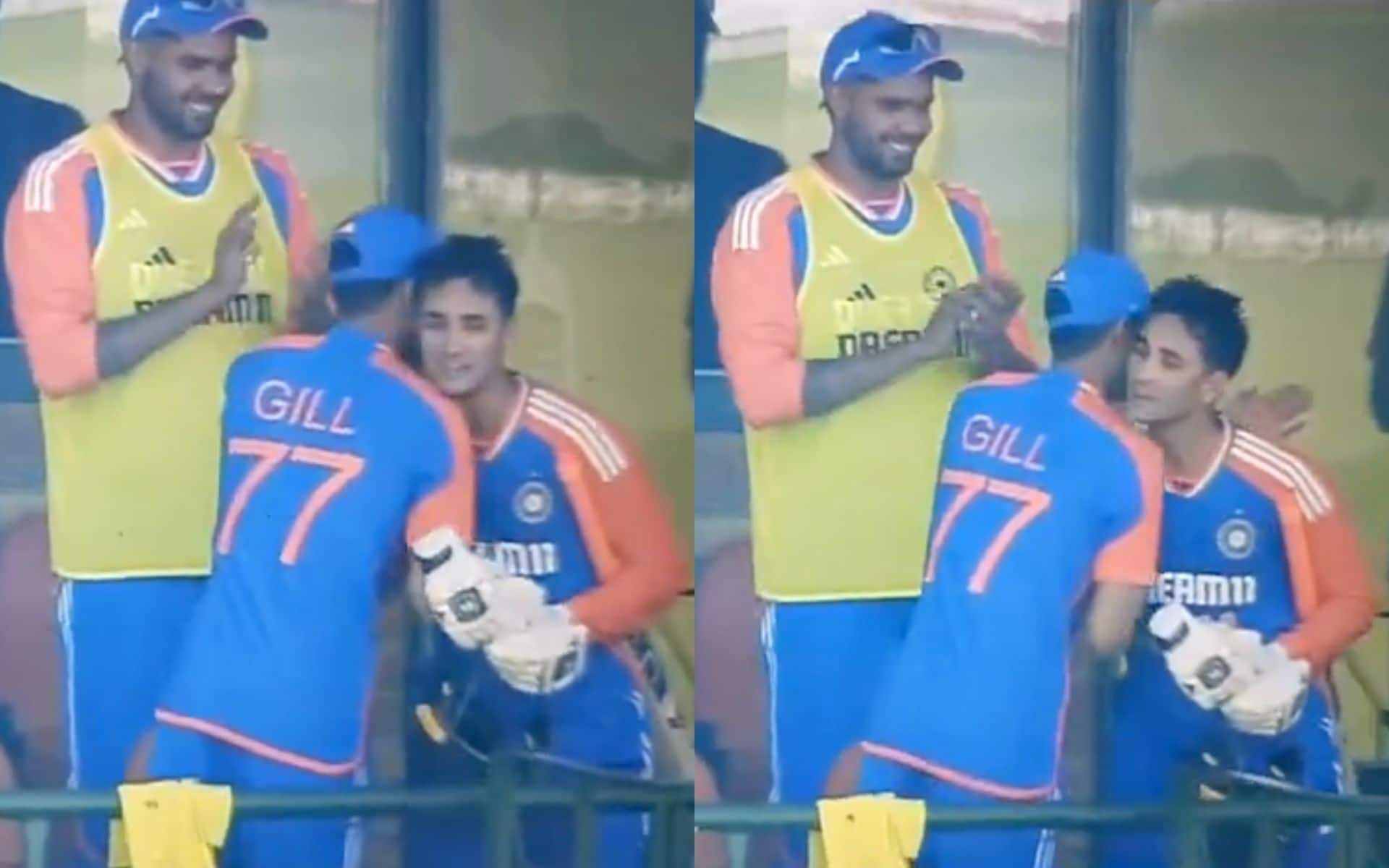 Gill hugged Abhishek [X]