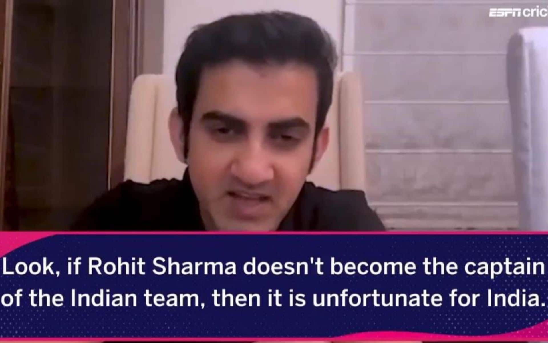 Gautam Gambhir during the interview with ESPNcricinfo in 2020 [x.com]