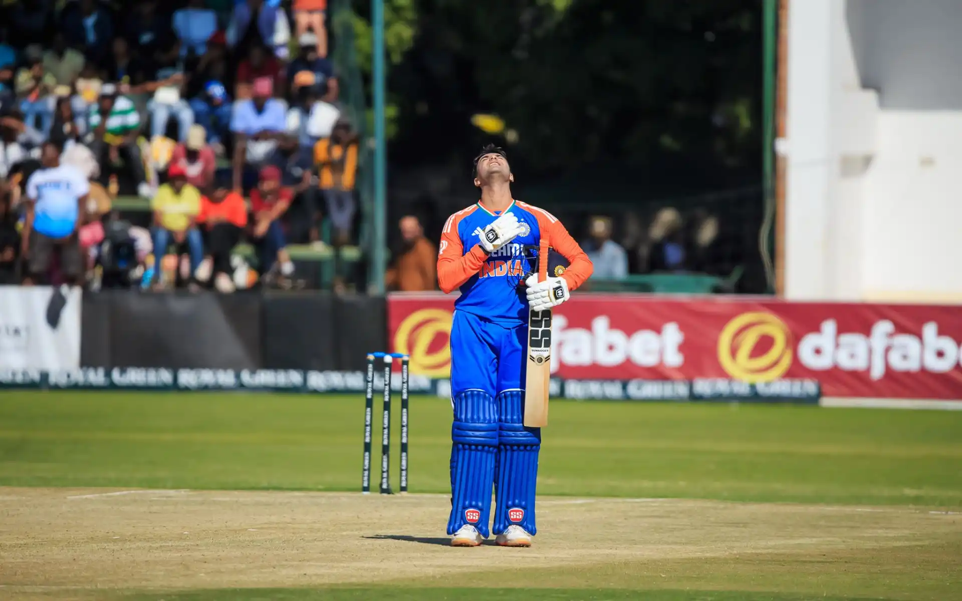 Abhishek Sharma became the fastest Indian to score a T20I ton in just his second innings (Twitter)