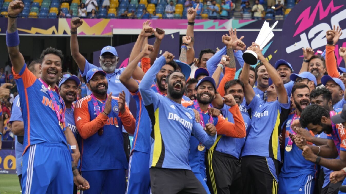 India won the T20 World Cup 2024 by defeating South Africa on June 29 [x.com]