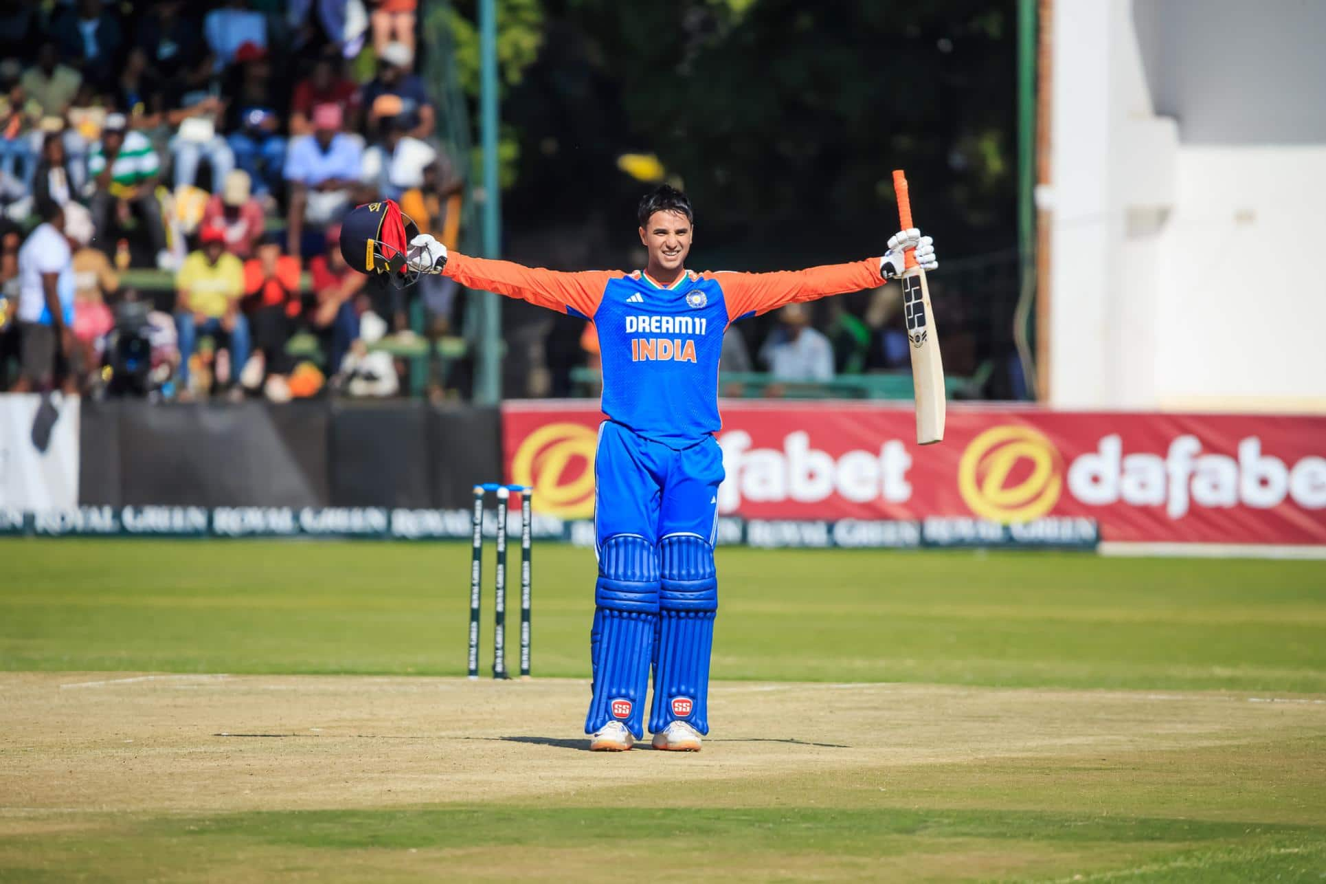 Abhishek gives credit to Yuvraj and his father for maiden T20I ton [BCCI]
