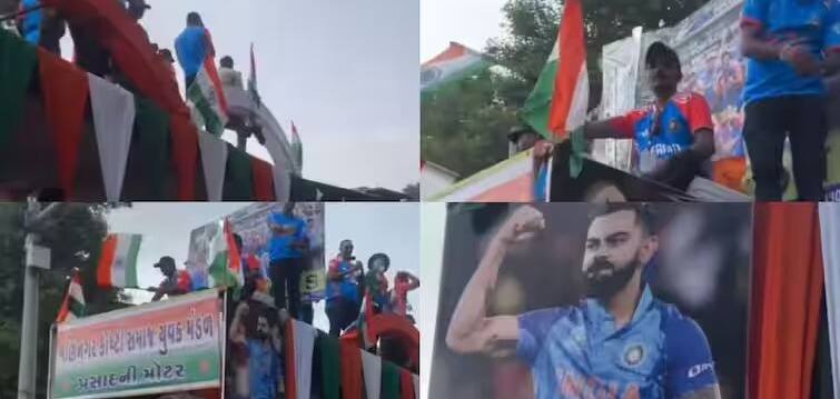 Fans Organize Grand 'Viratrath' for Virat Kohli [x.com]