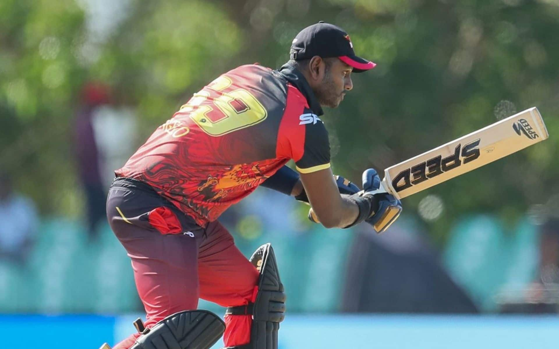 Angelo Mathews playing for Kandy Falcons in LPL 2024 (X.com)