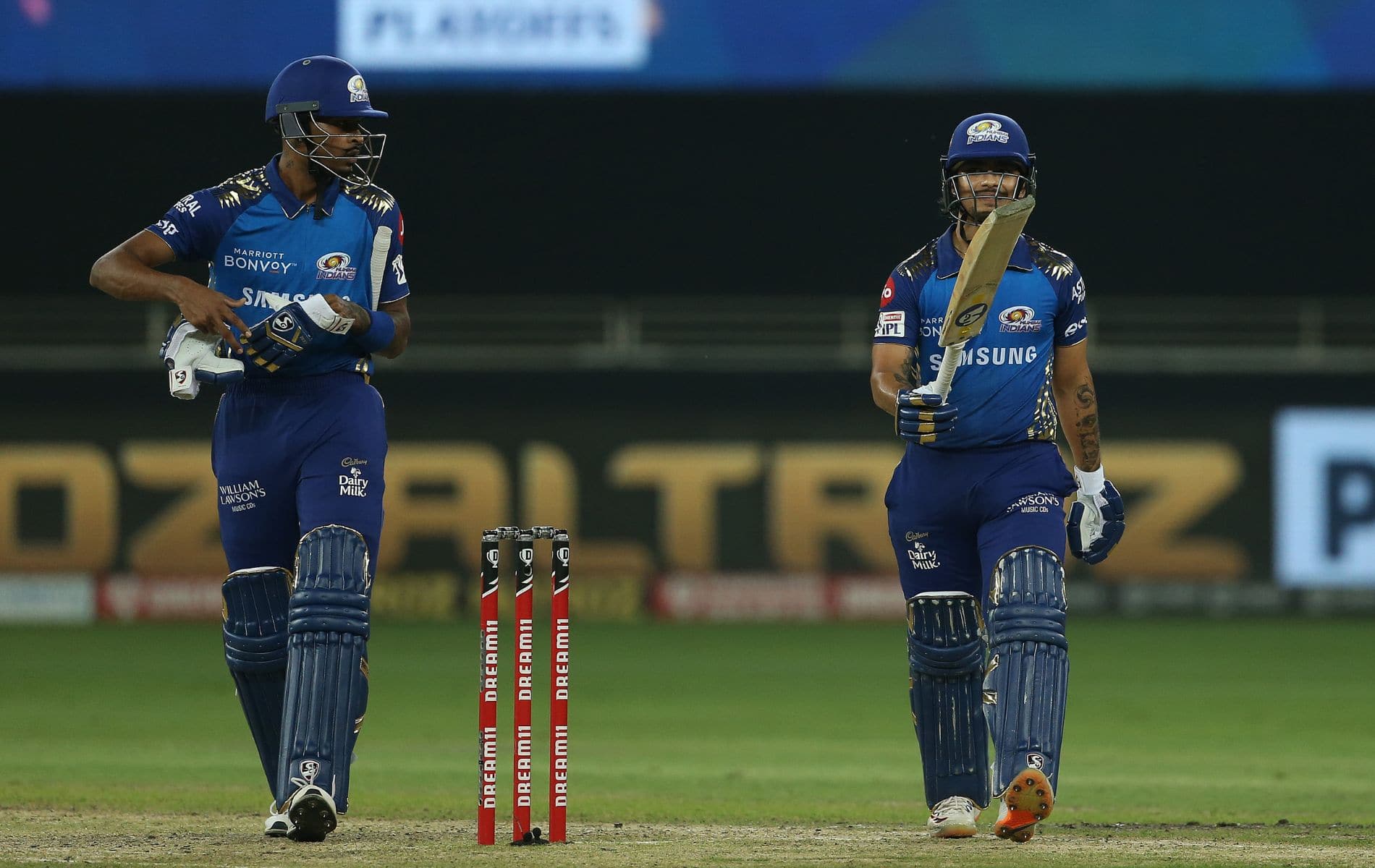 Ishan Kishan and Hardik Pandya in Mumbai Indians colors (X.com)