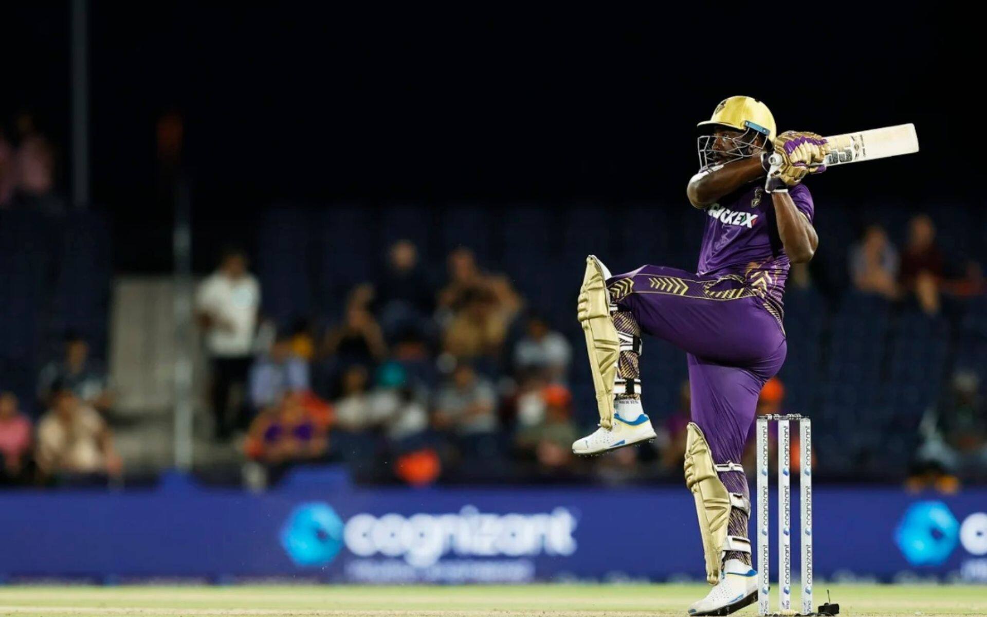 Andre Russell in action for LAKR during MLC 2024 (MLC)