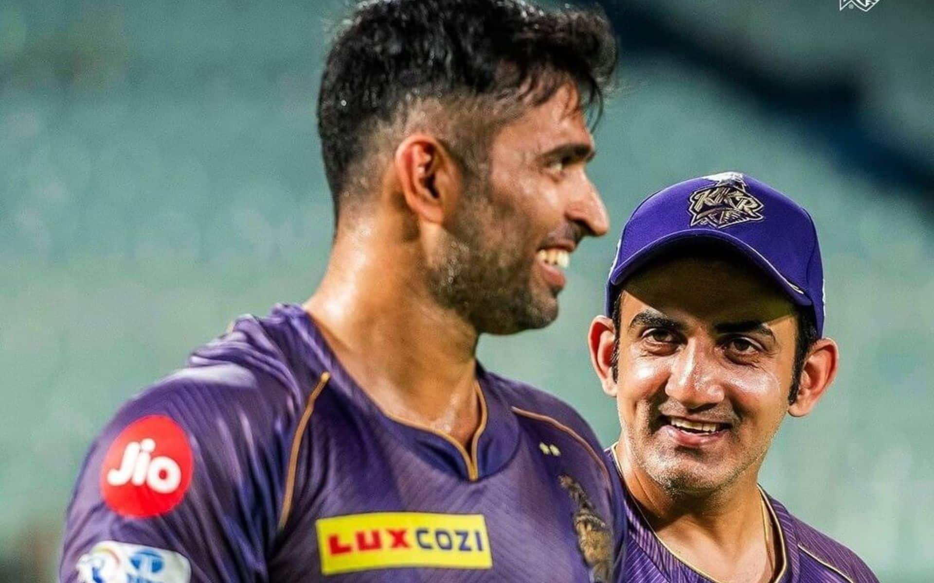 Gautam Gambhir with Abhishek Nayar (X.com)