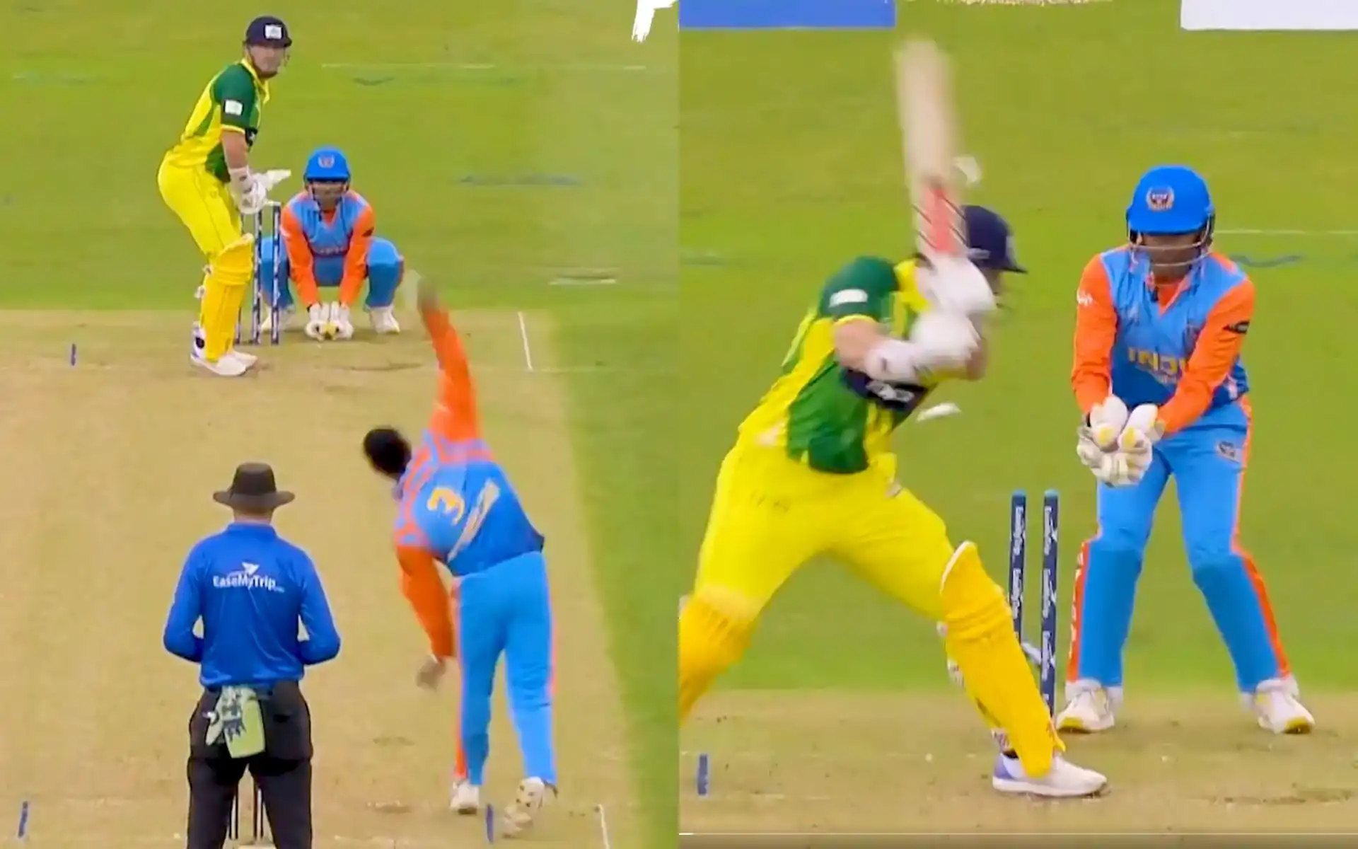 Harbhajan bowled Marsh [X]