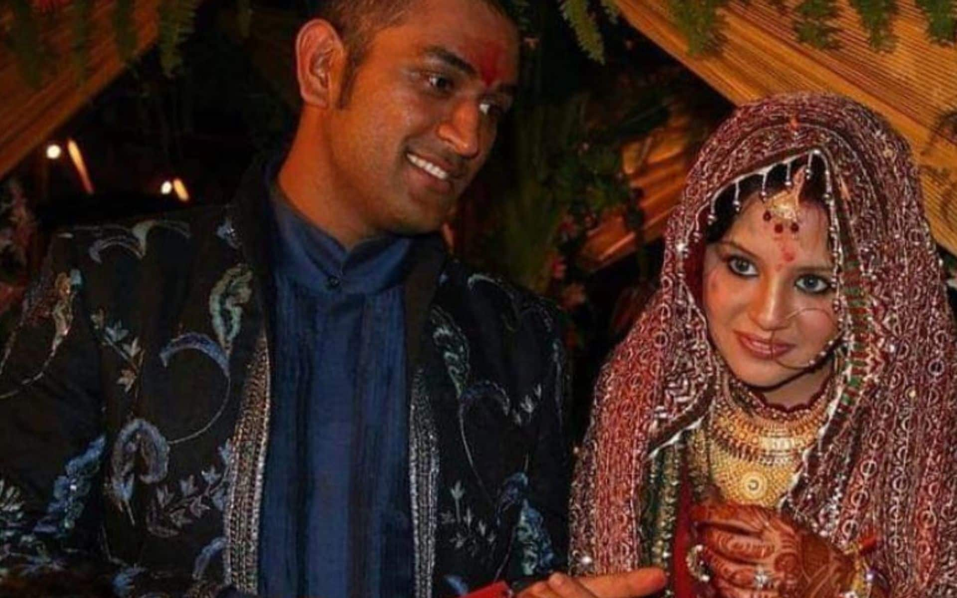 MS Dhoni and Sakshi Singh's wedding [X.com]