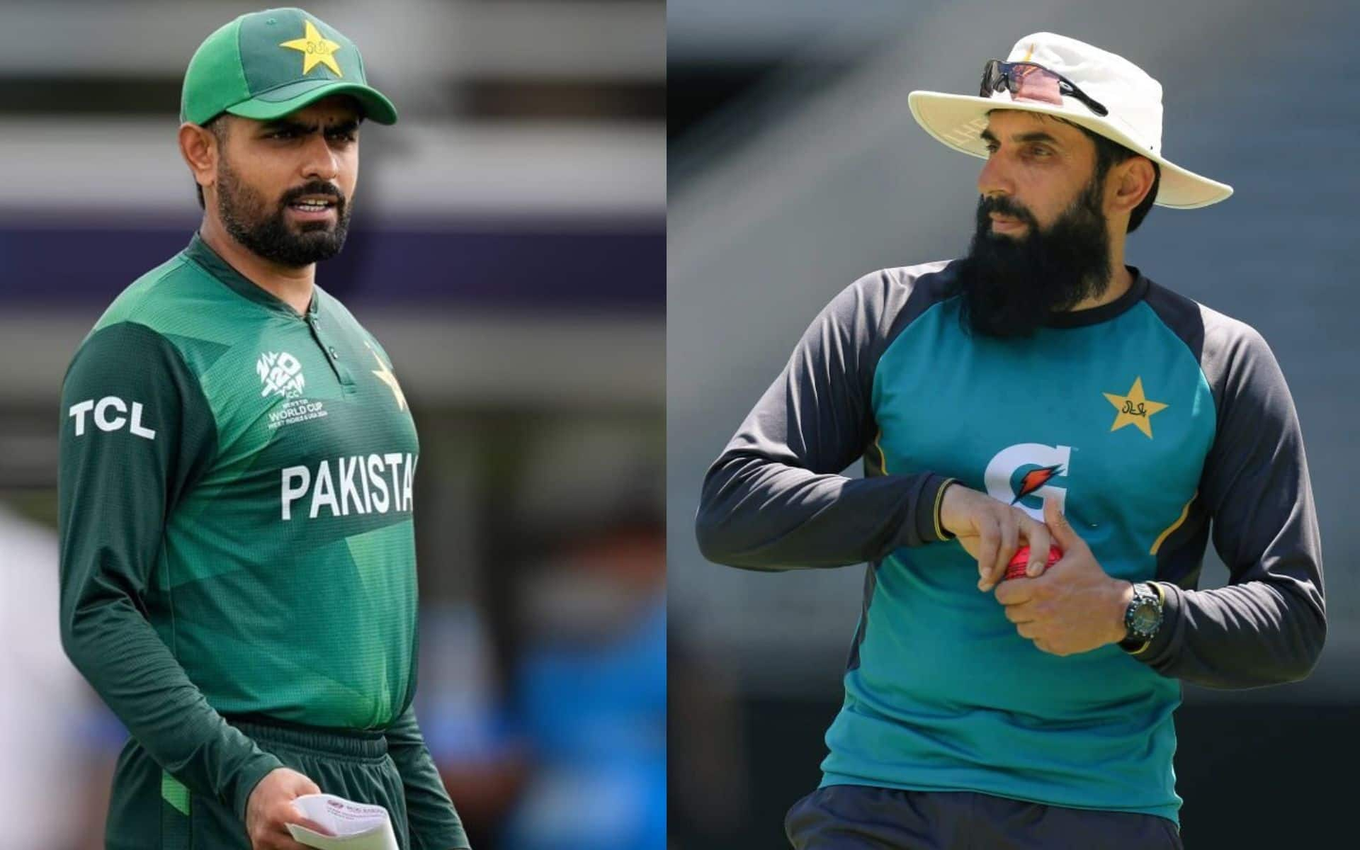 Babar Azam and Misbah-ul-Haq (x.com)