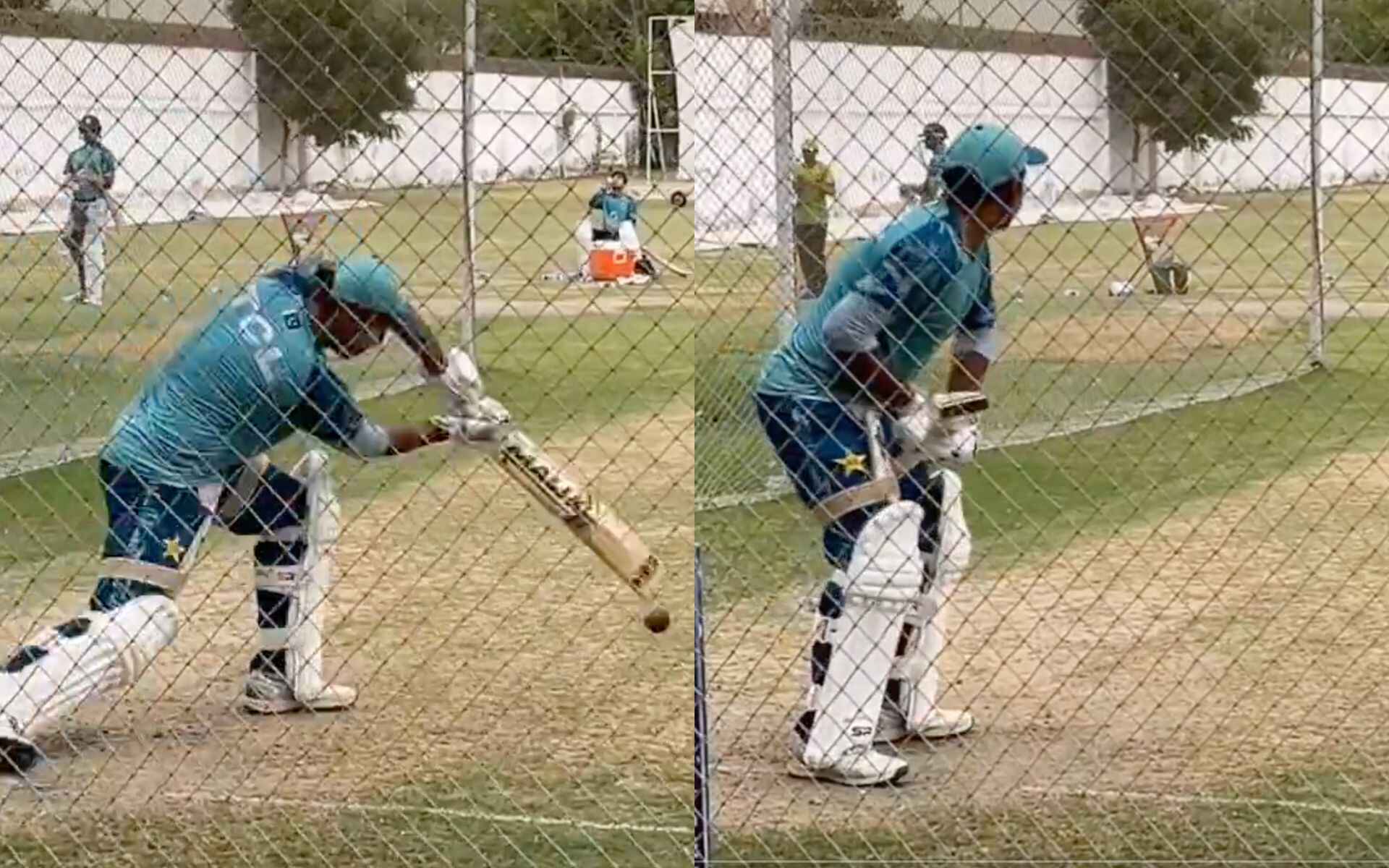 Sarfaraz Ahmed practice hard in nets (x)