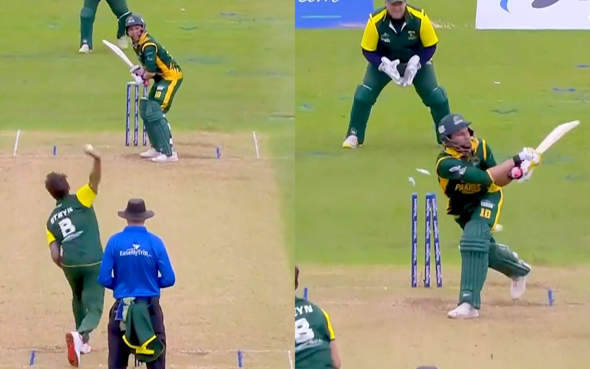 Afridi was cleaned up by Steyn [X]