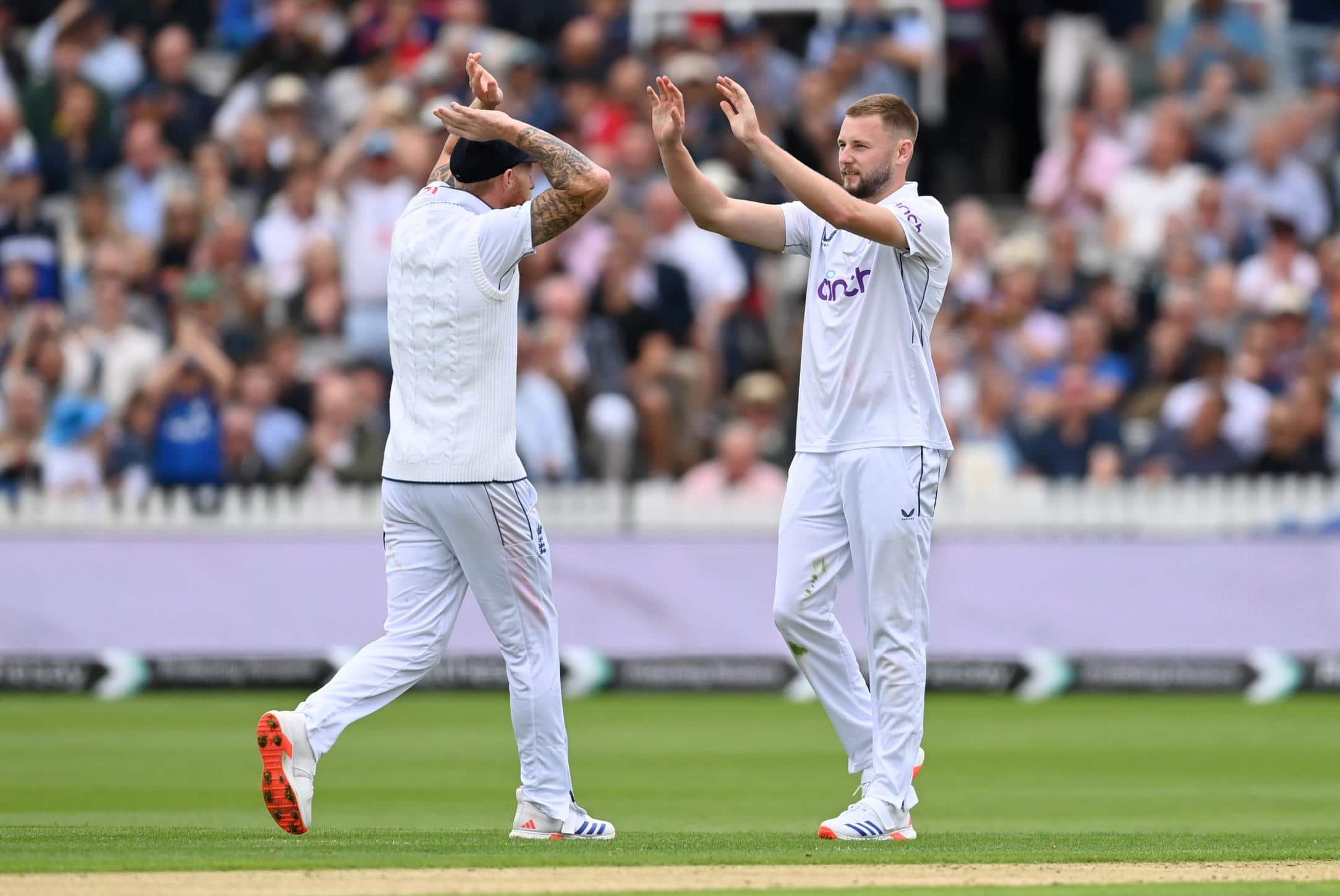 Atkinson celebrating 5-wicket haul [X]
