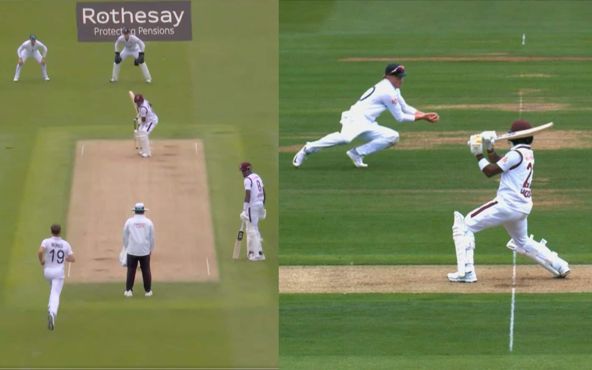 Ollie Pope's Sensational Catch - (X.com)