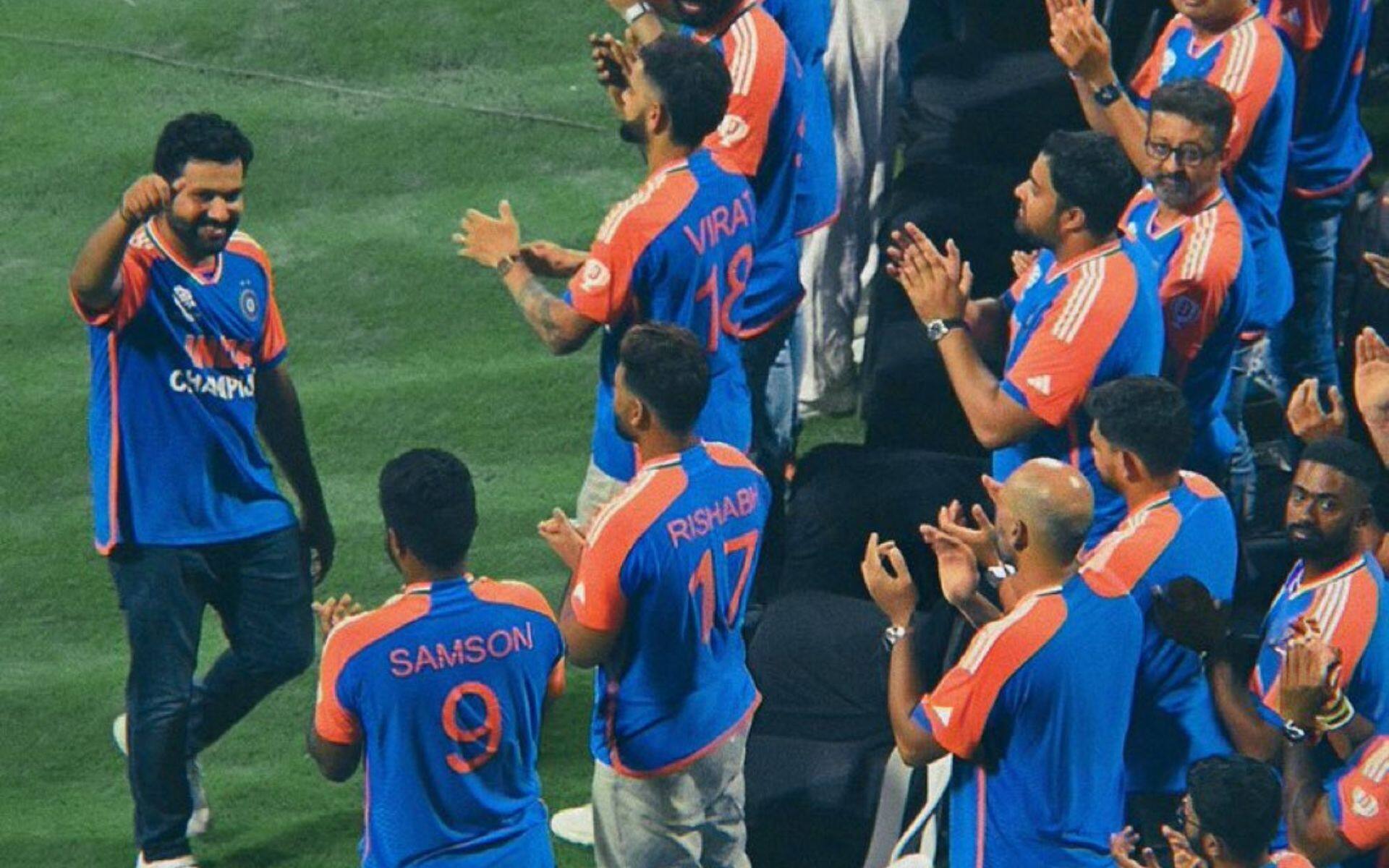 Rohit Sharma at prize distribution ceremony held at Wankhede Stadium (X.com)