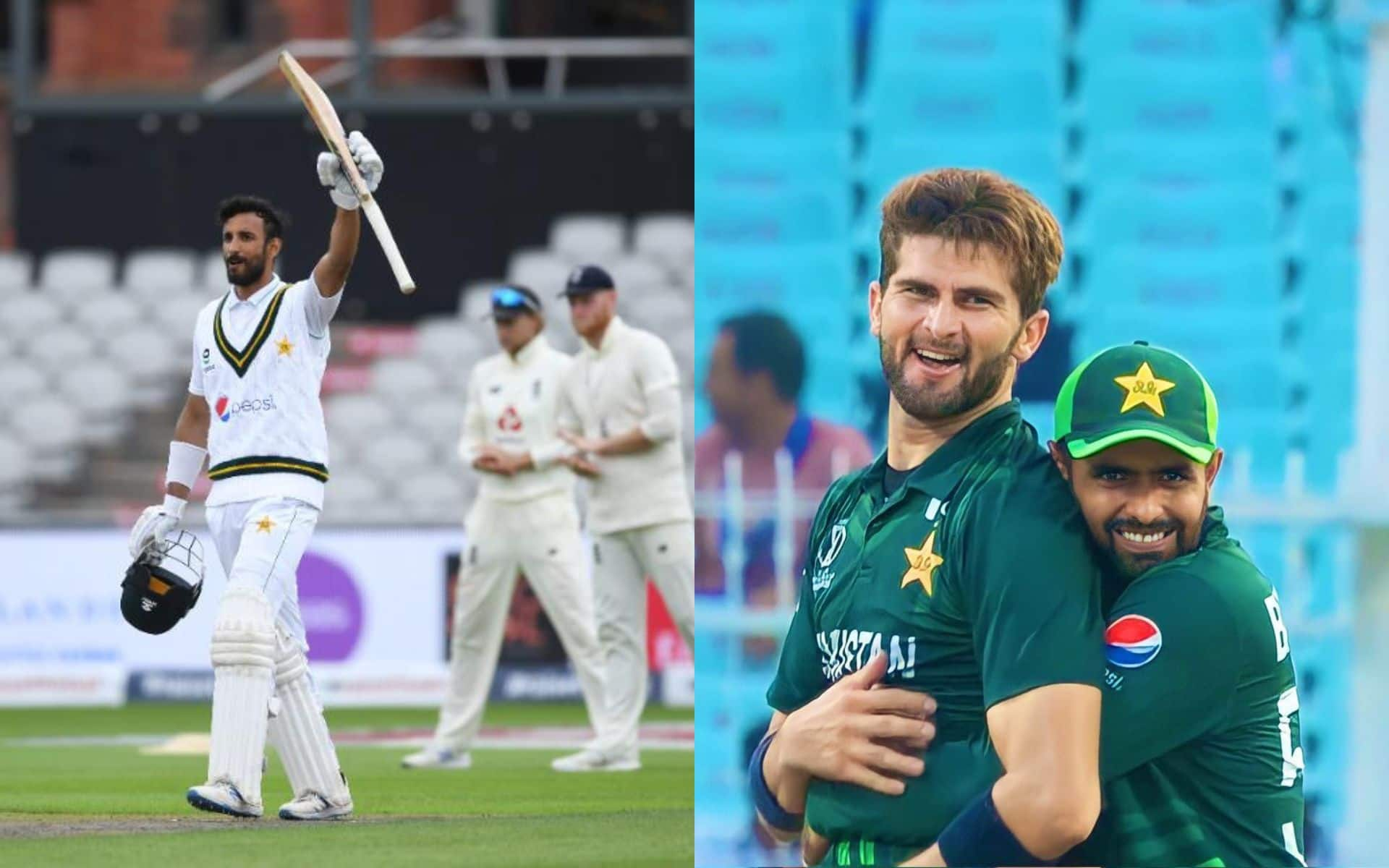 Shan Masood (Left) has retained Pakistan's Test captaincy role (X.com)