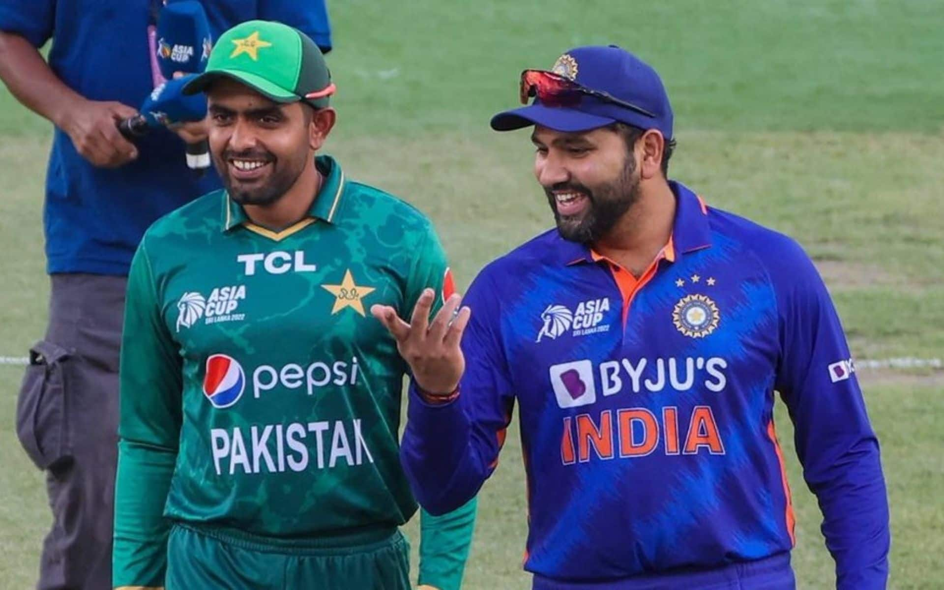 Rohit Sharma and Babar Azam during Asia Cup (X.com)