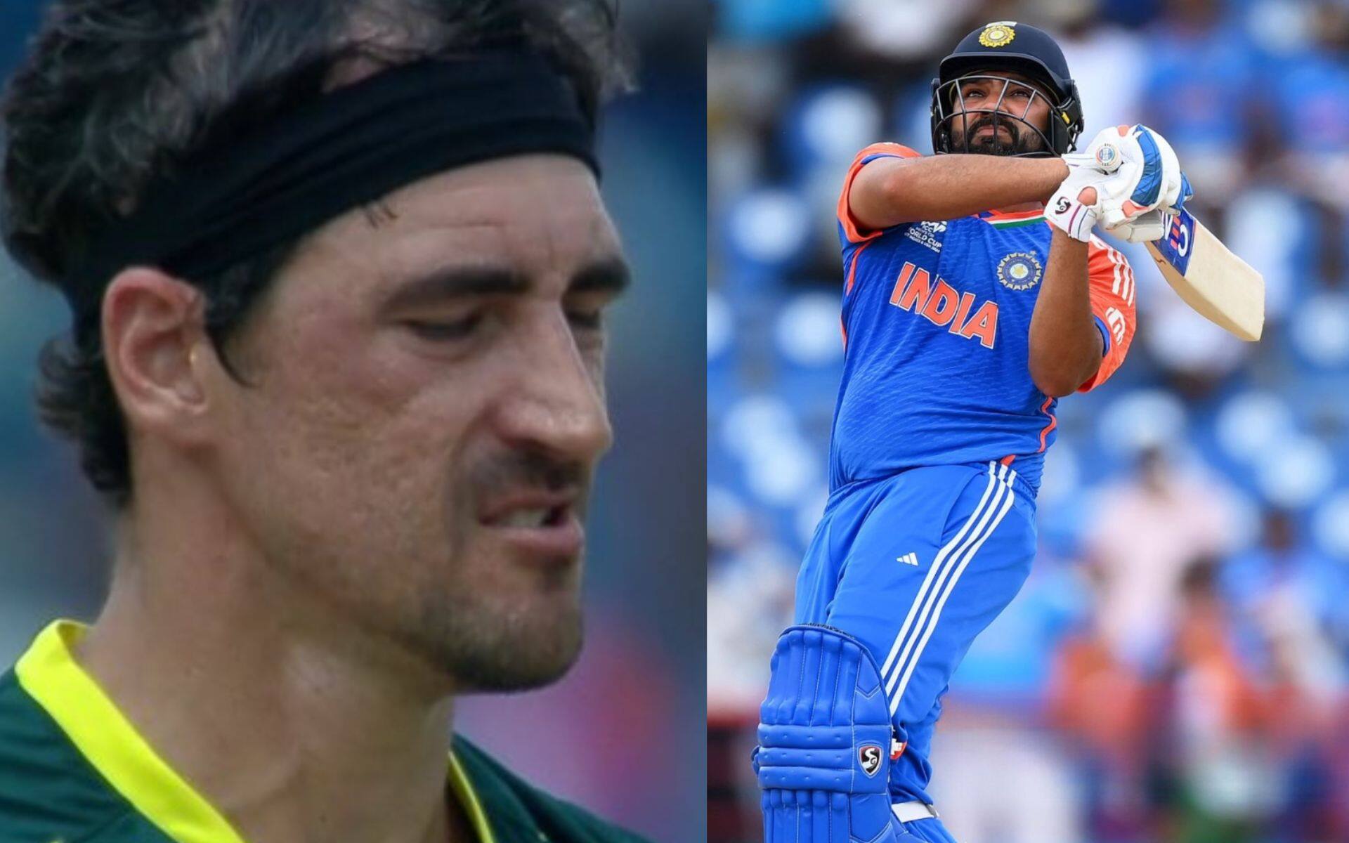 Rohit thrashed Starc during IND vs AUS game (X.com)