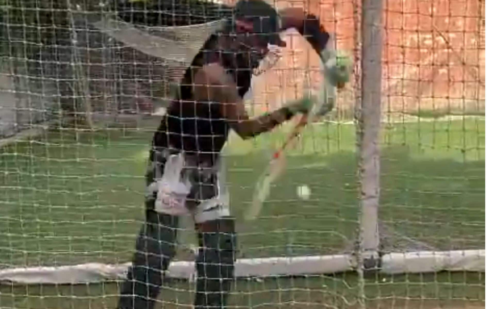 Babar Azam batting in nets (X.com)