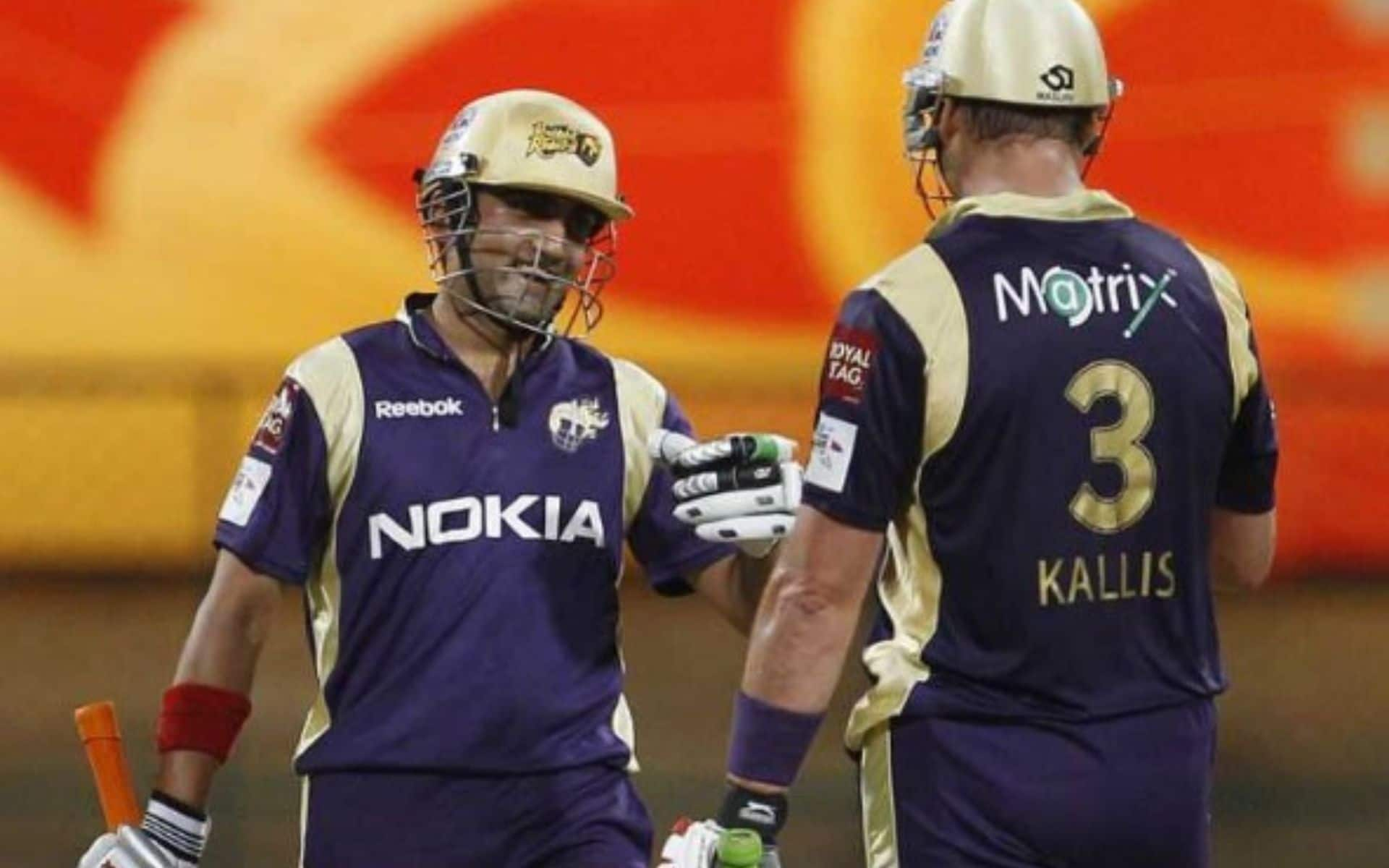 Gambhir & Kallis played together at KKR (Twitter)