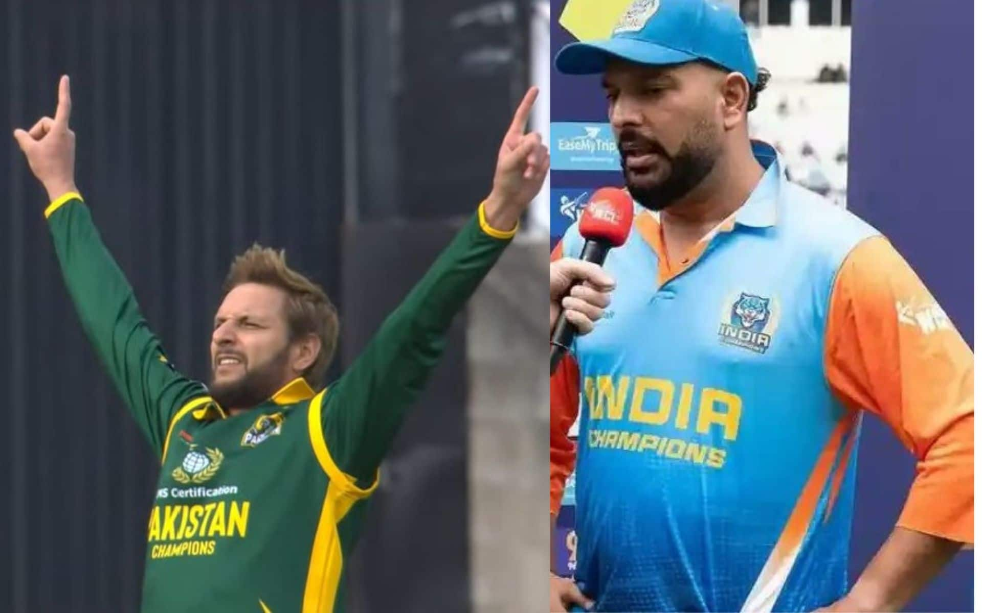 Shahid Afridi and Yuvraj Singh in WCL (X.com)