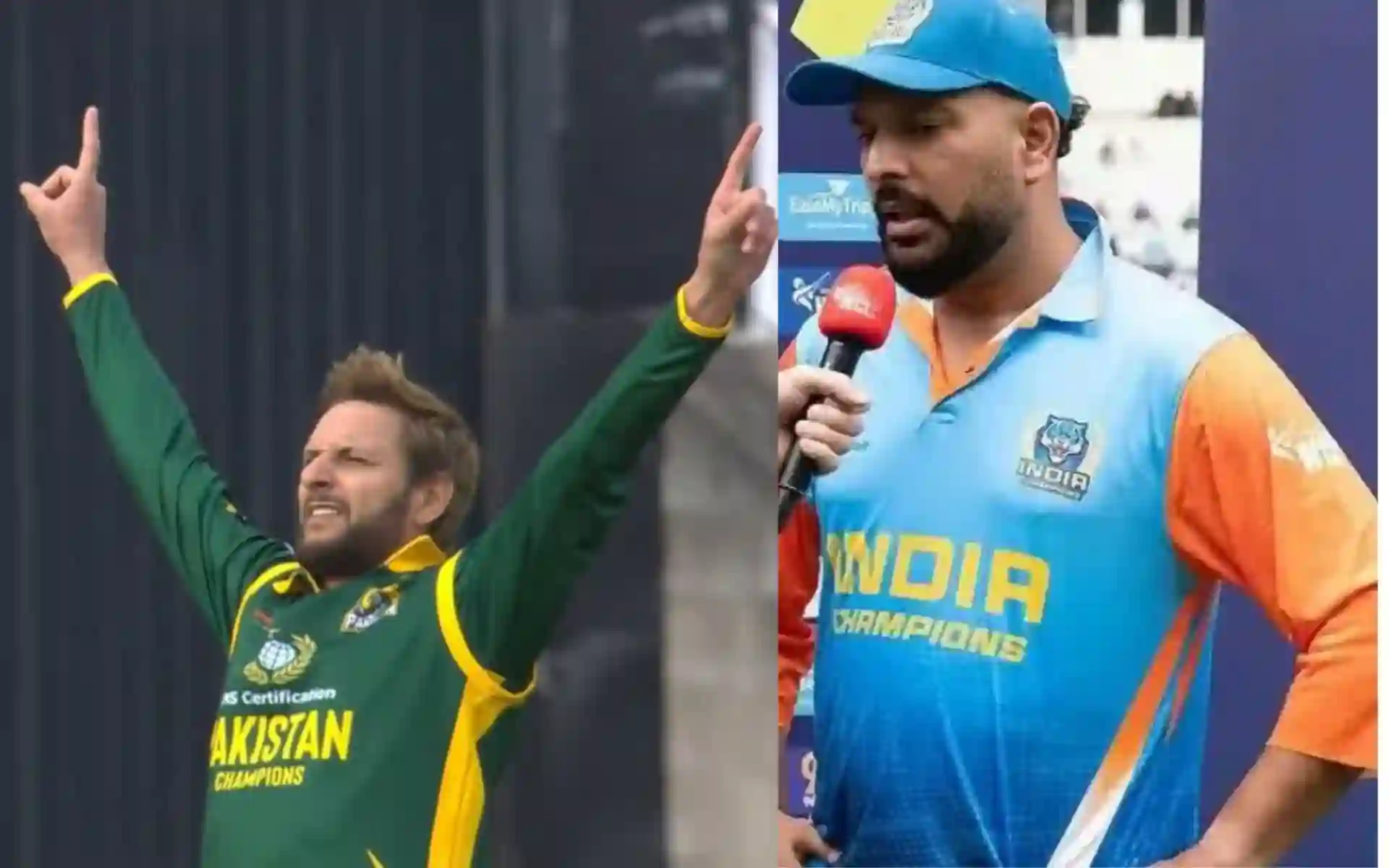 Shahid Afridi and Yuvraj Singh in WCL (X.com)