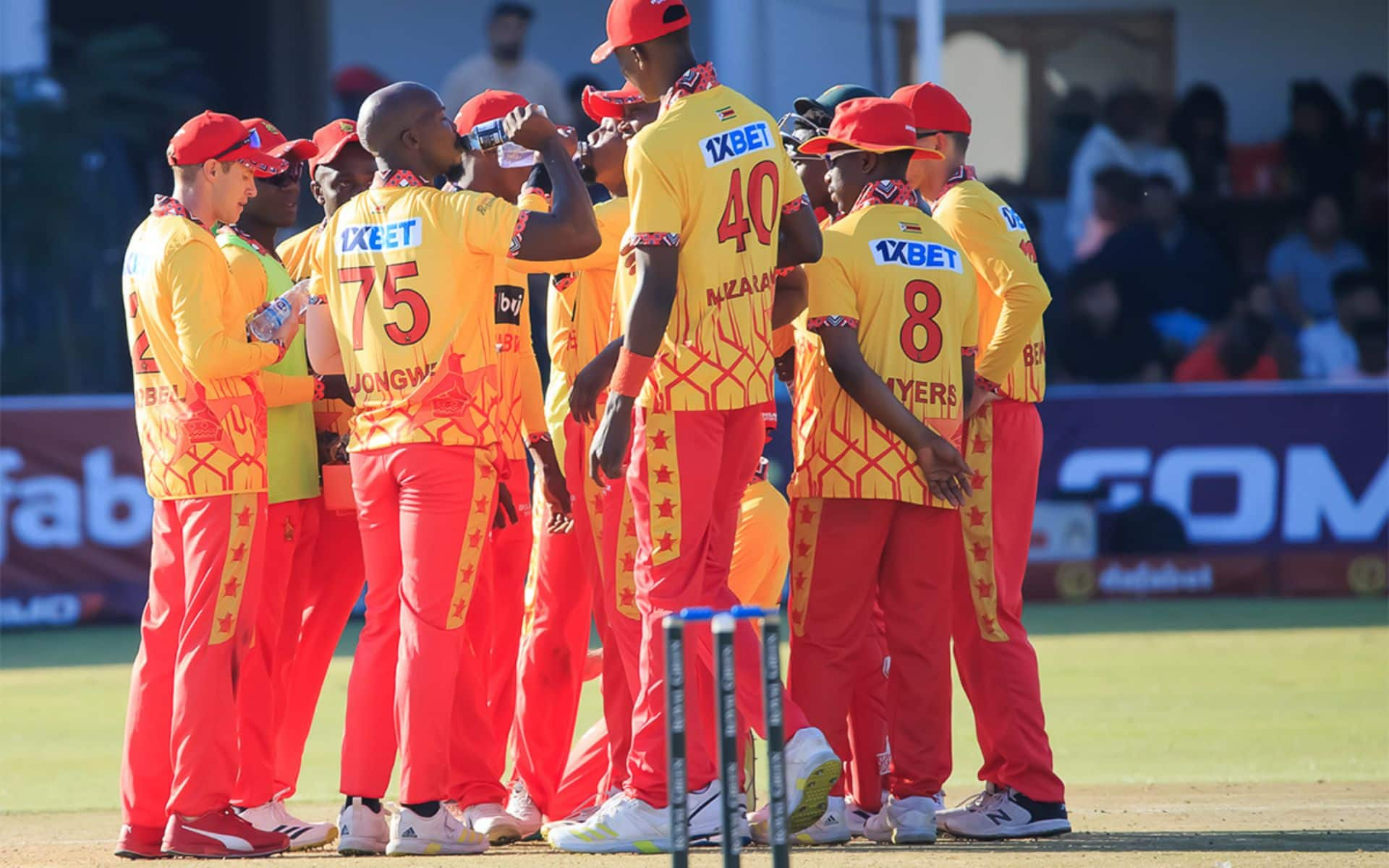 Zimbabwe team in action [X]