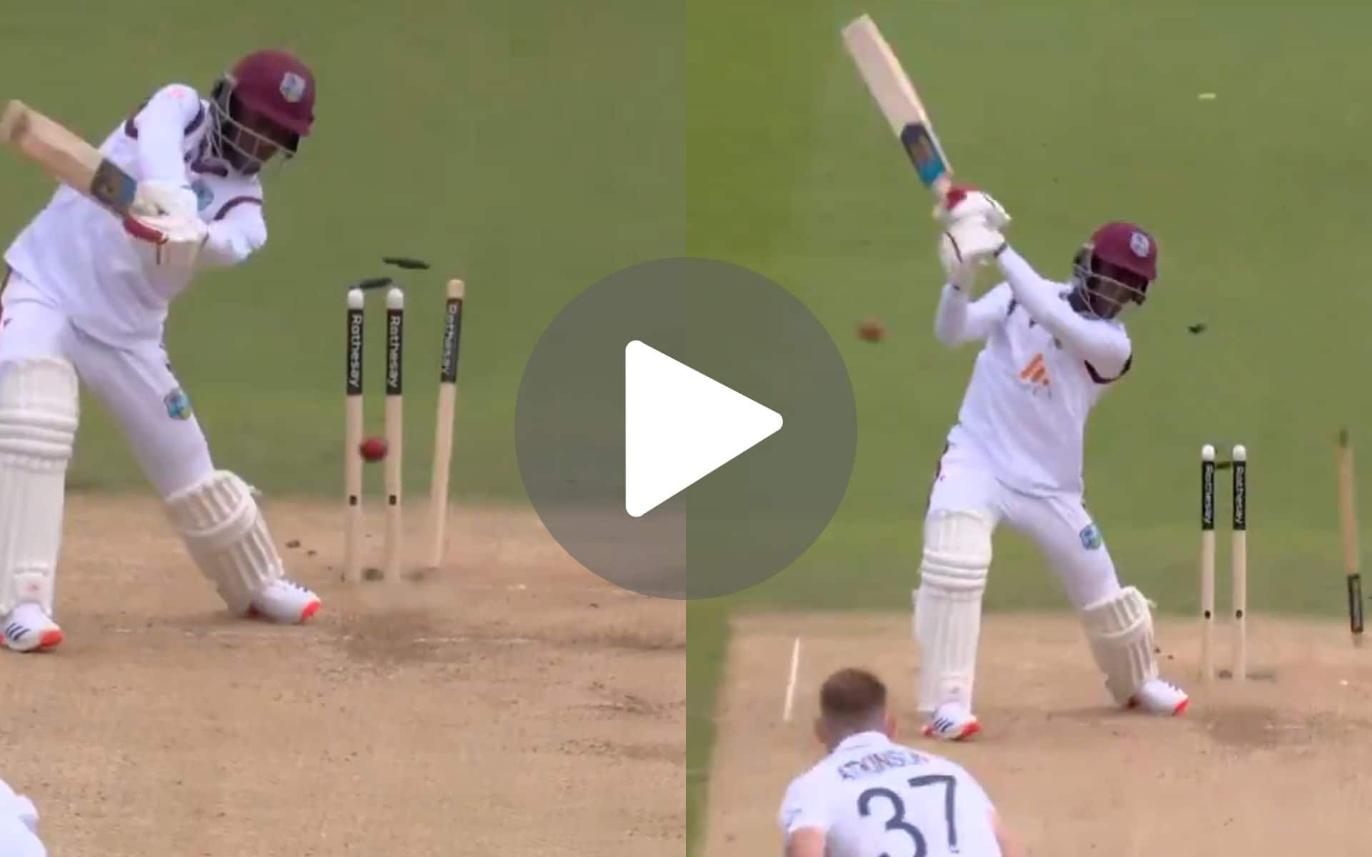 [Watch] Gus Atkinson Breathes Fire As He Destroys Joseph’s Off-Stump With A Deadly Yorker