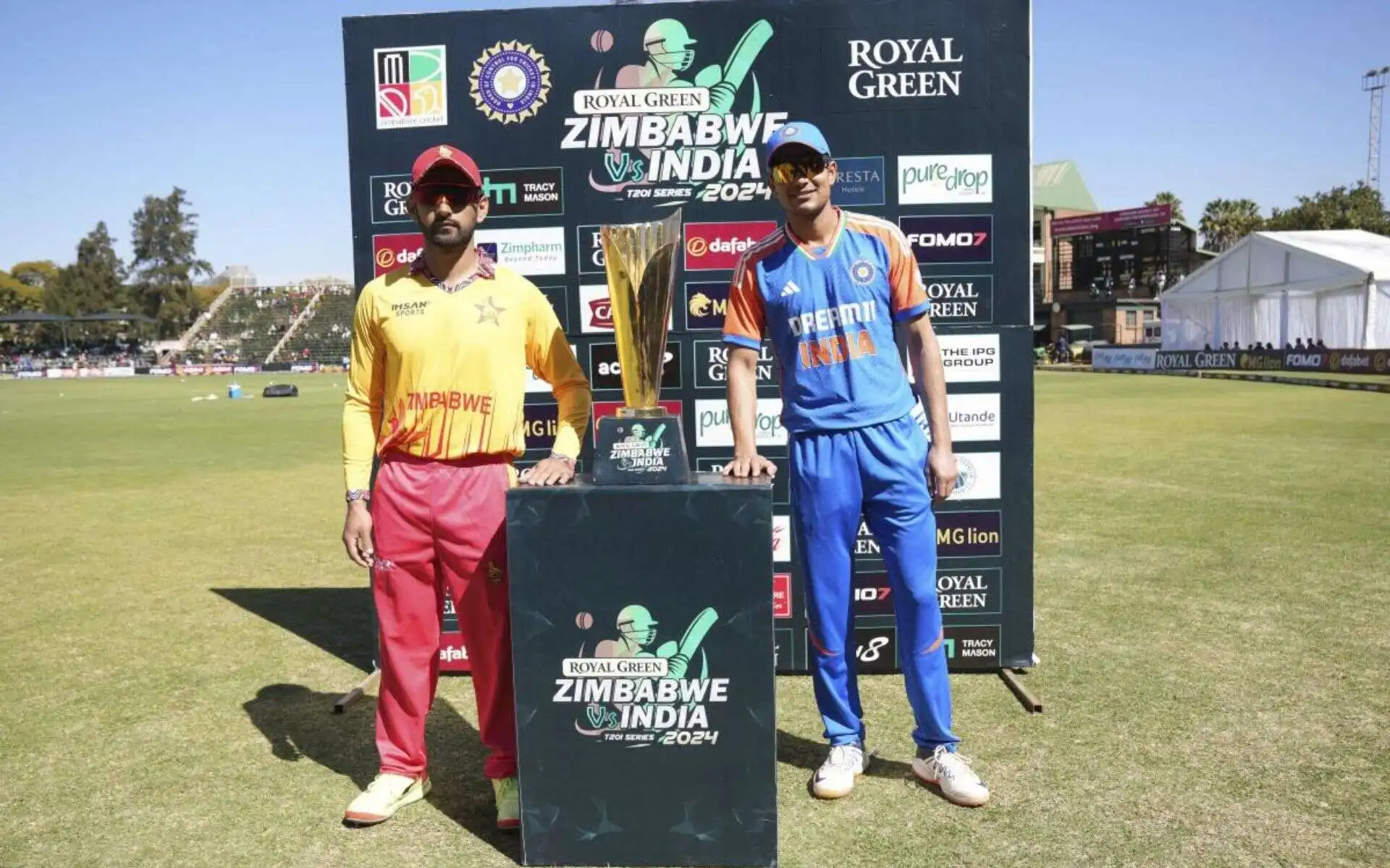 India and Zimbabwe players in action during the series [x.com]