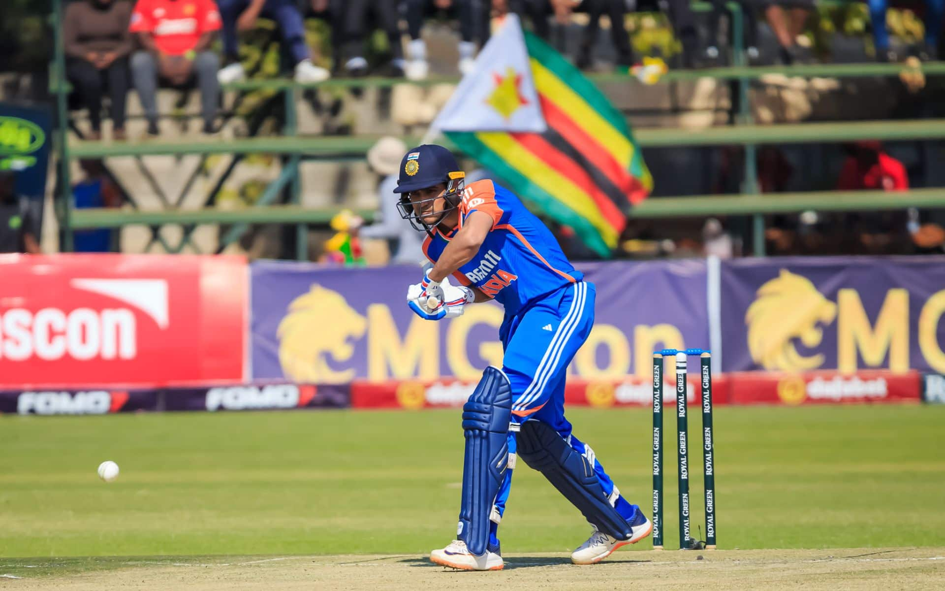 Shubman Gill in action vs ZIM (X.com)