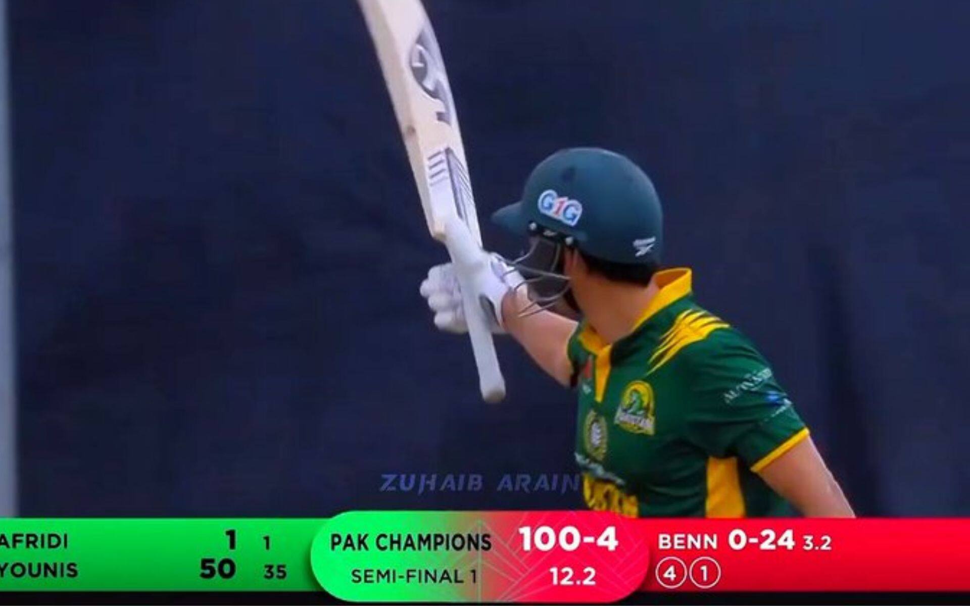 Younis Khan scores match winning half century in WCL semi-final vs WI Champions (X.com)