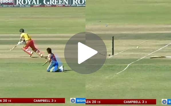 [Watch] Bishnoi Turns Jonty Rhodes As His Sensational Direct Hit Stuns ZIM Batter In 4th T20I