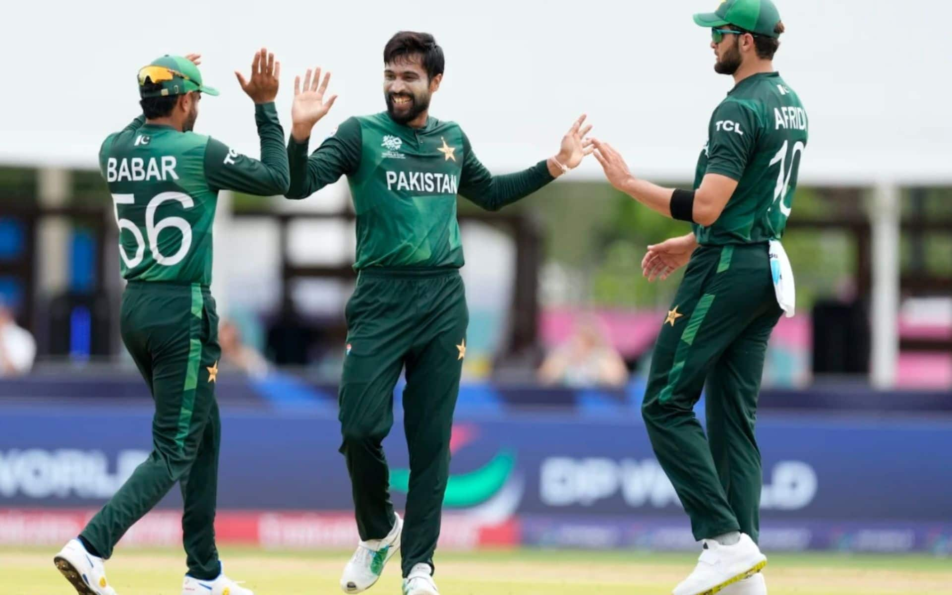 Pakistan players during the 2024 T20 World Cup (AP)