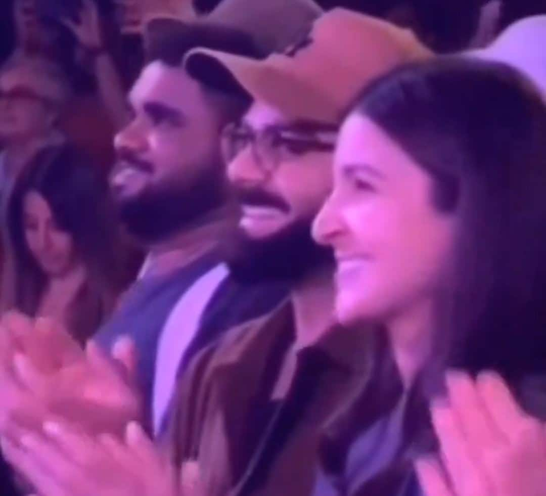 Virat Kohli, and Anushka during Krishna Das Kirtan in London[x.com]