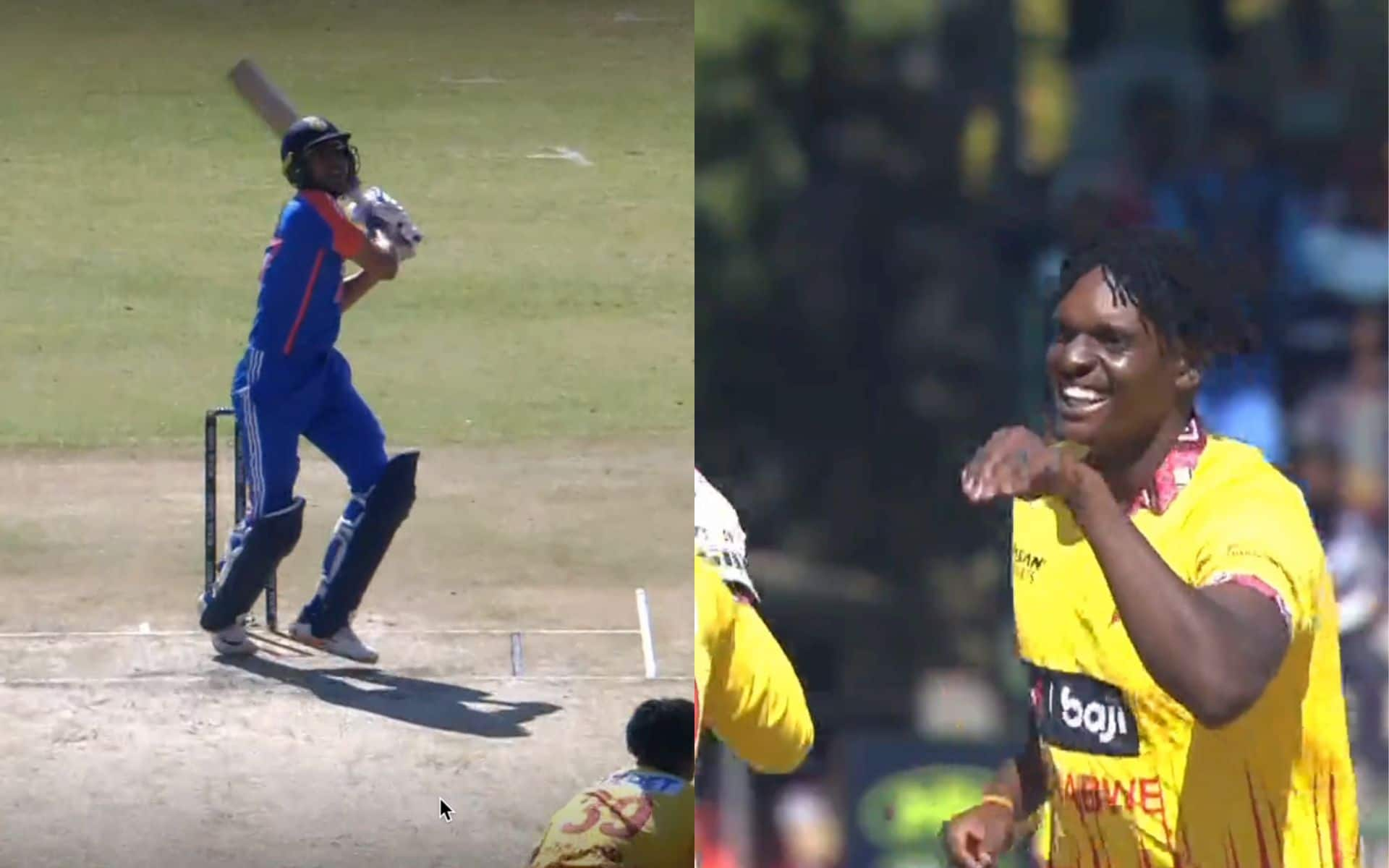 Richard Ngarava mocking Shubman Gill (X.com)