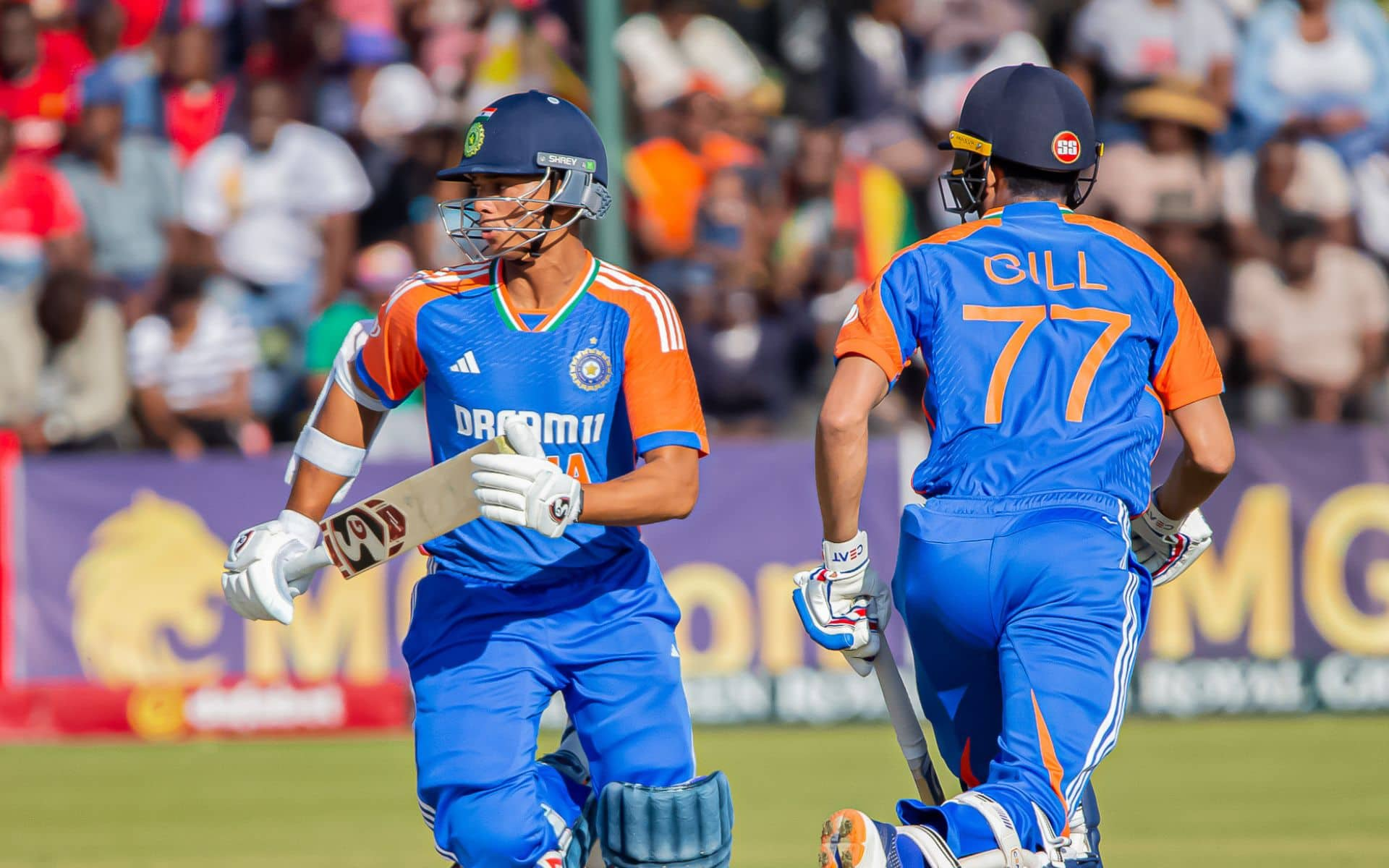 Yashasvi Jaiswal and Shubman Gill during the fourth T20I vs Zimbabwe [X]