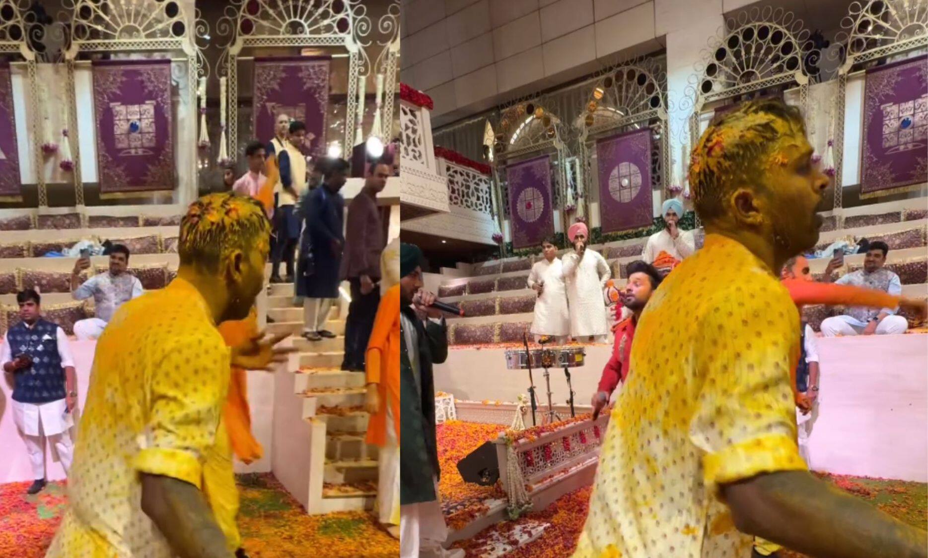 Hardik dancing at the Haldi ceremony (X.com)