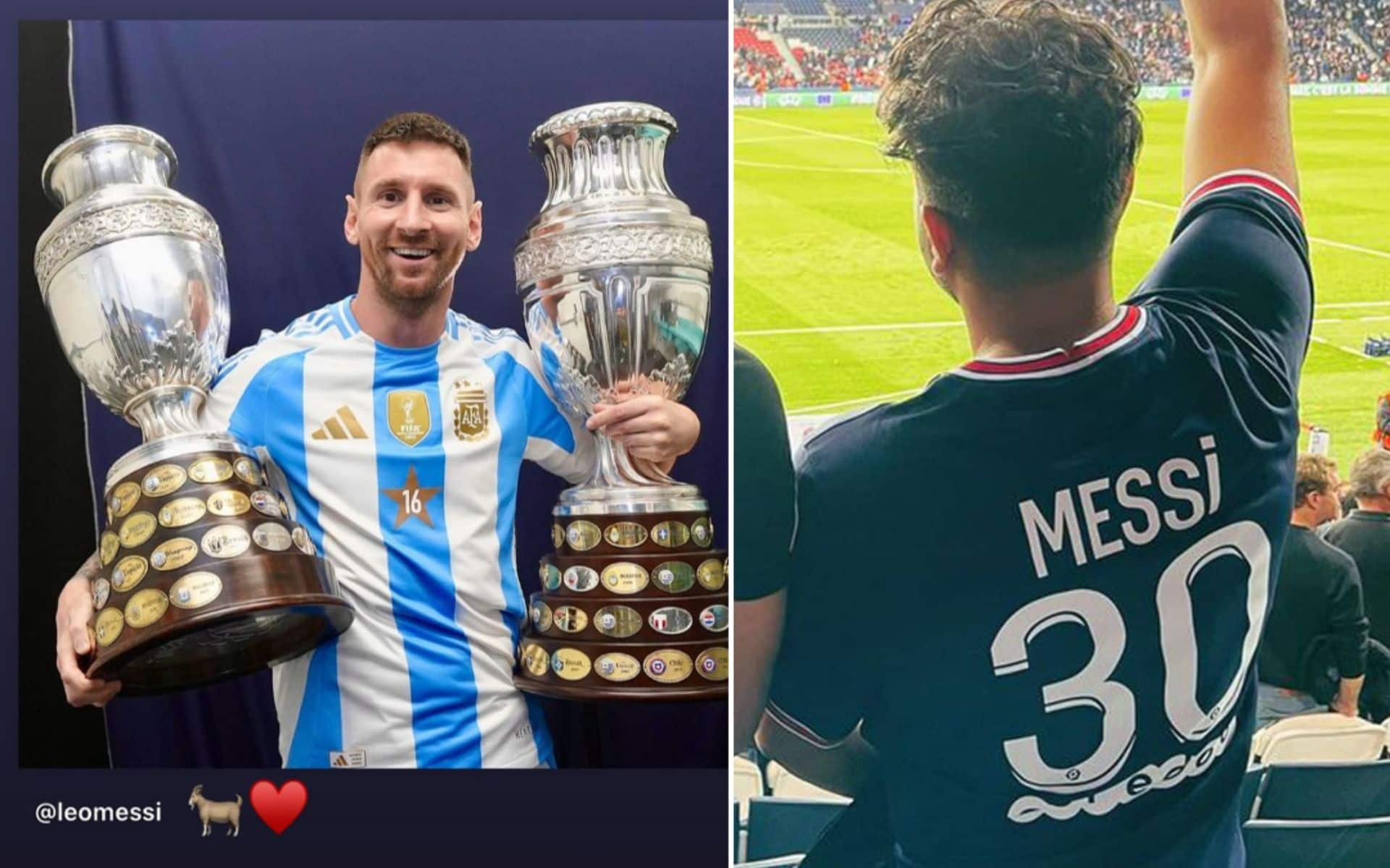 Kuldeep cheering for Lionel Messi [X]
