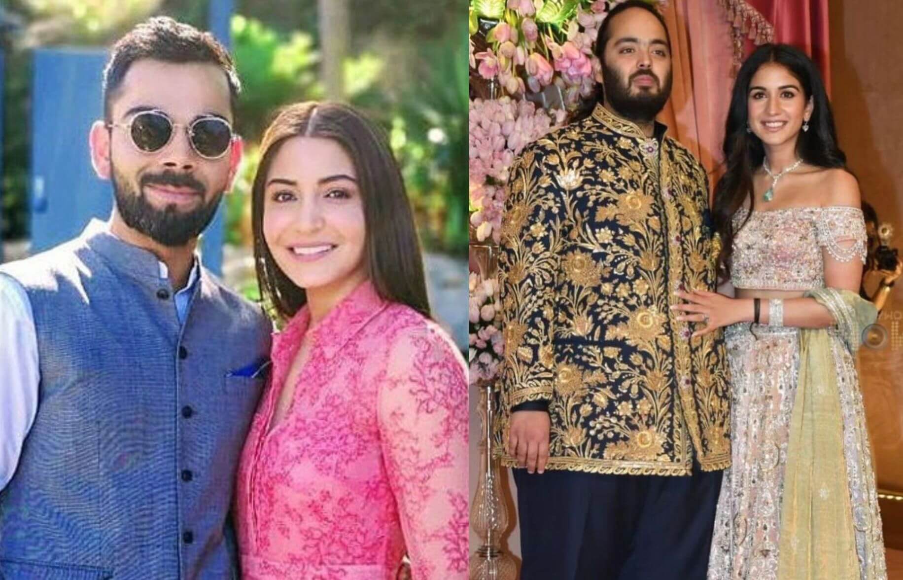 Virat and Anushka could be seen at Anant-Radhika's wedding reception in London (Instagram)